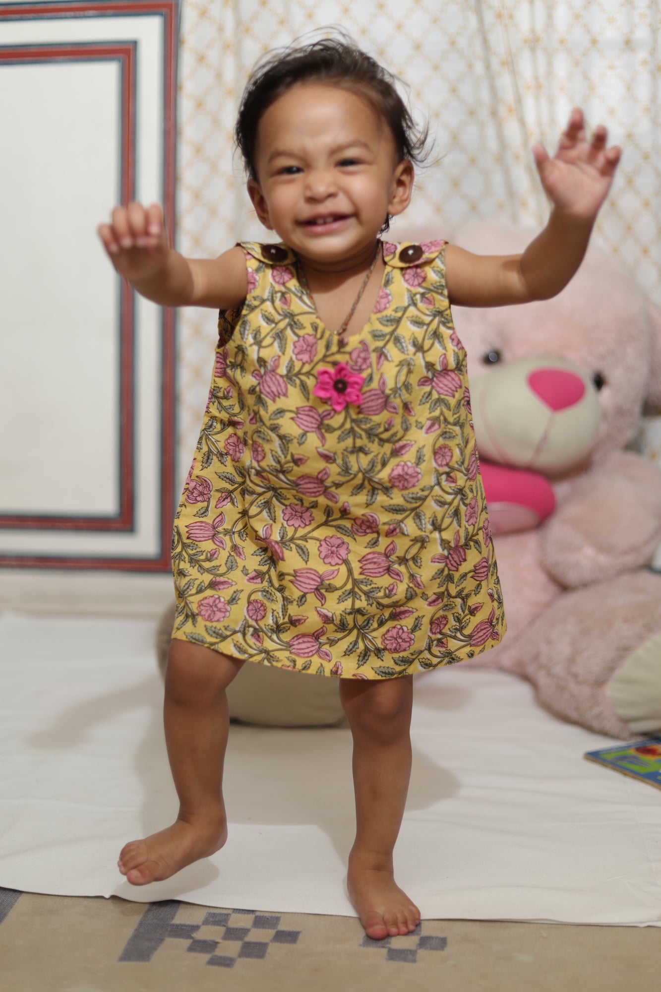 Marigold - Jhabla Flap Button