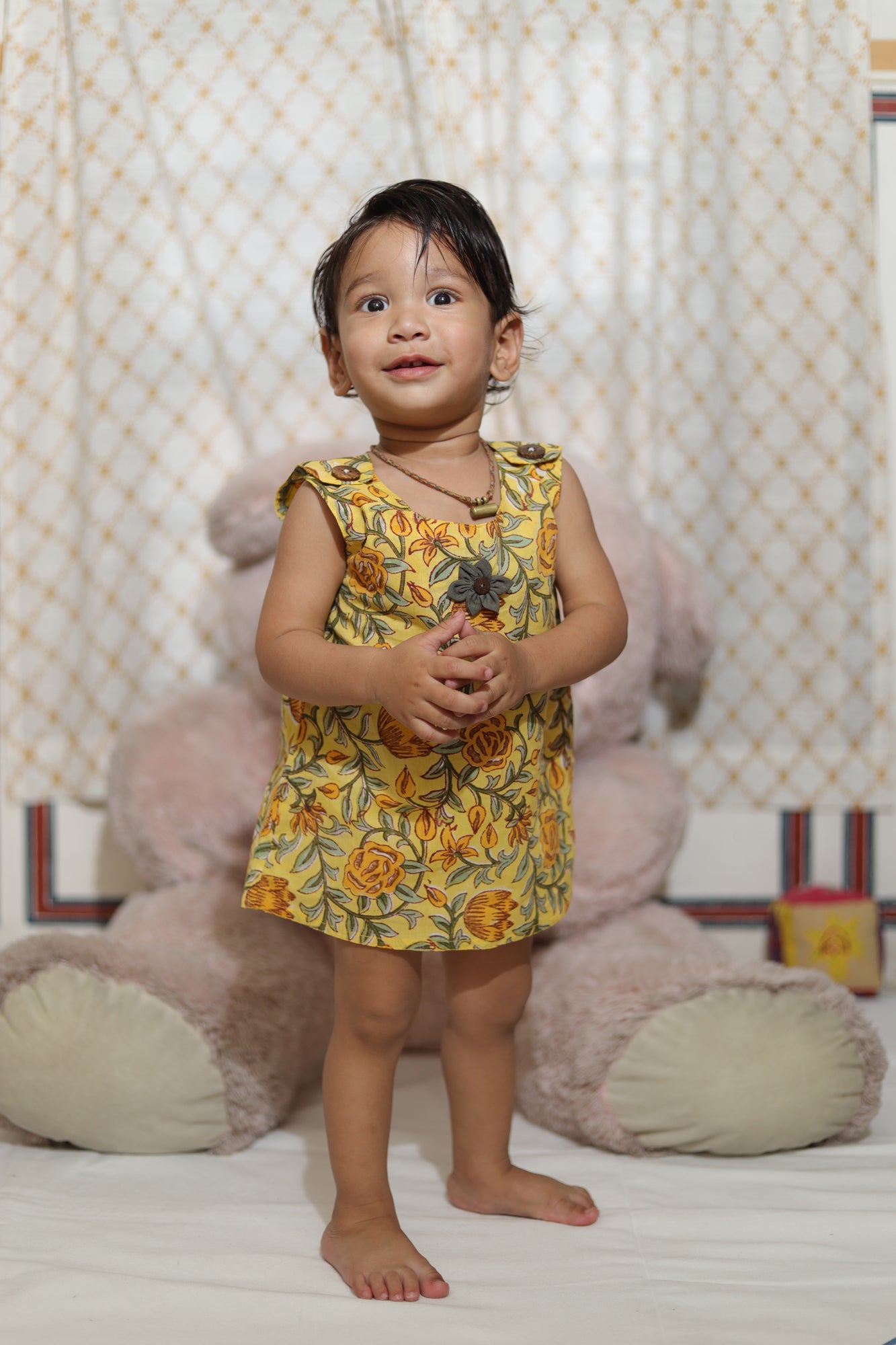 Yellow Jaal - Jhabla Flap Button