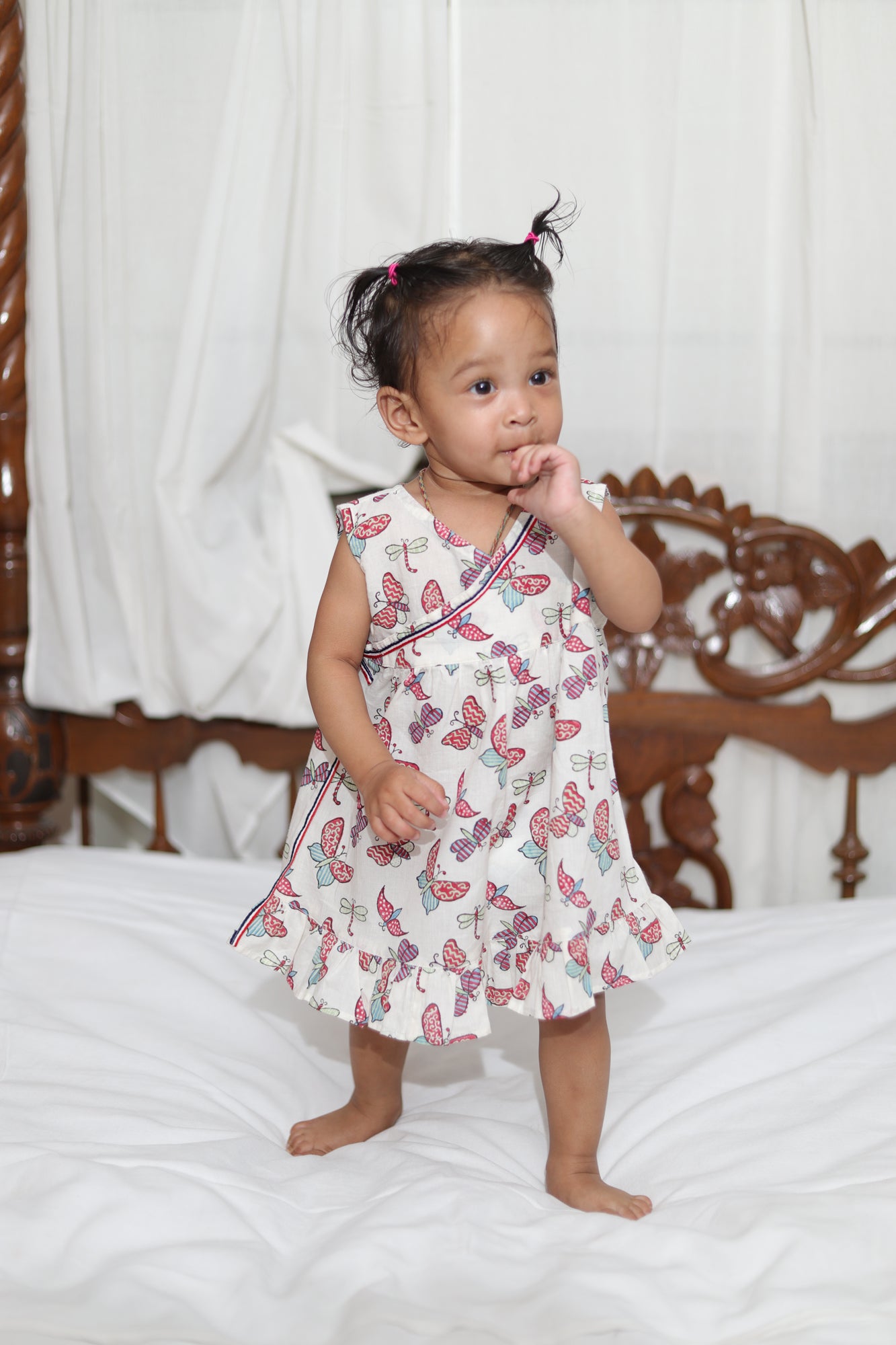 Butterflies Angarakha Girls Frock