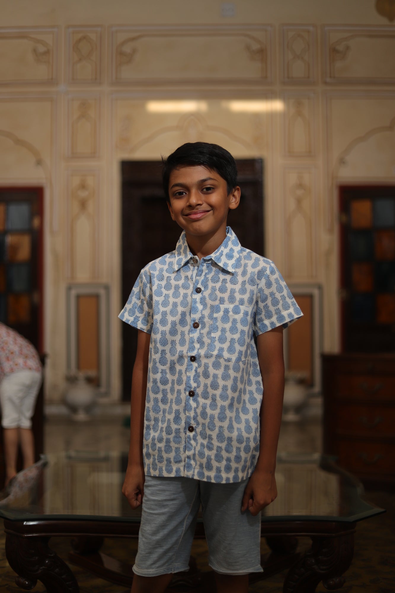 Boy Shirt Blue Pine