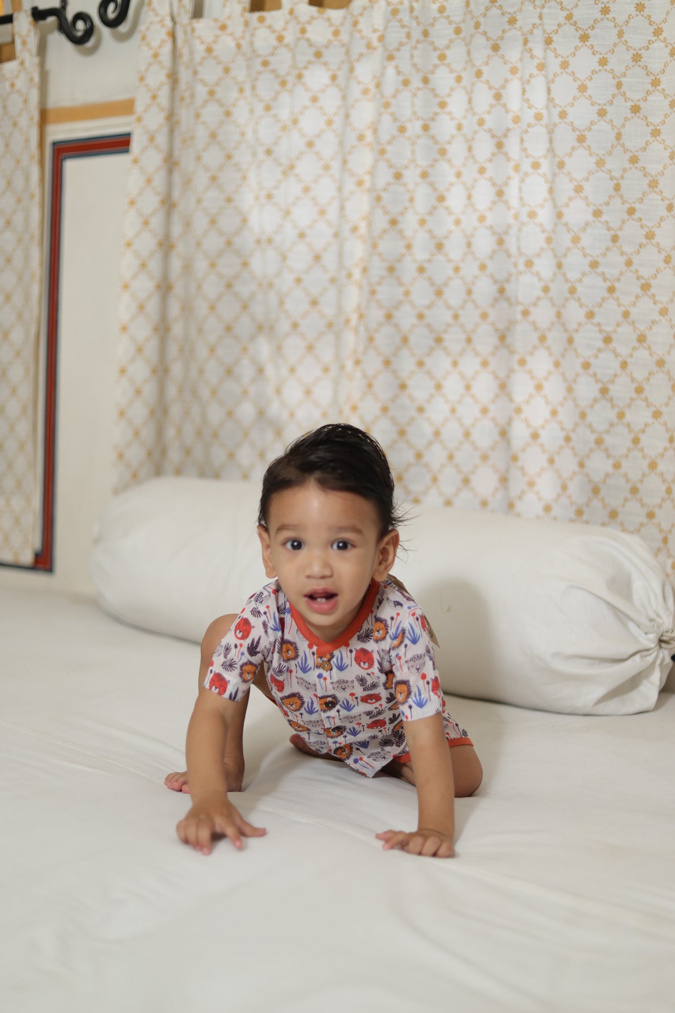 Infant Lion Safari Top With Shorts