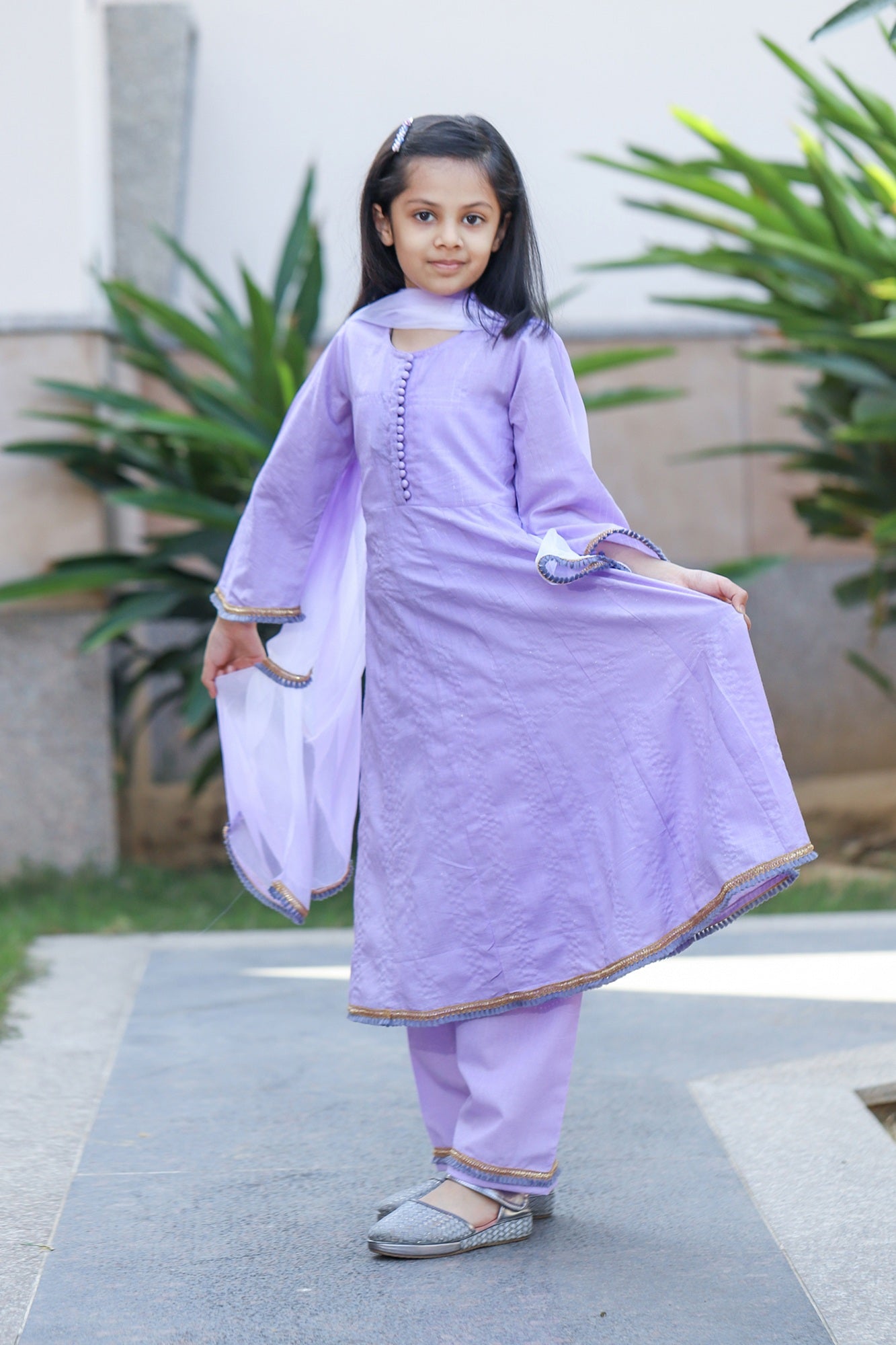 Suit Set of 3 Girl Purple