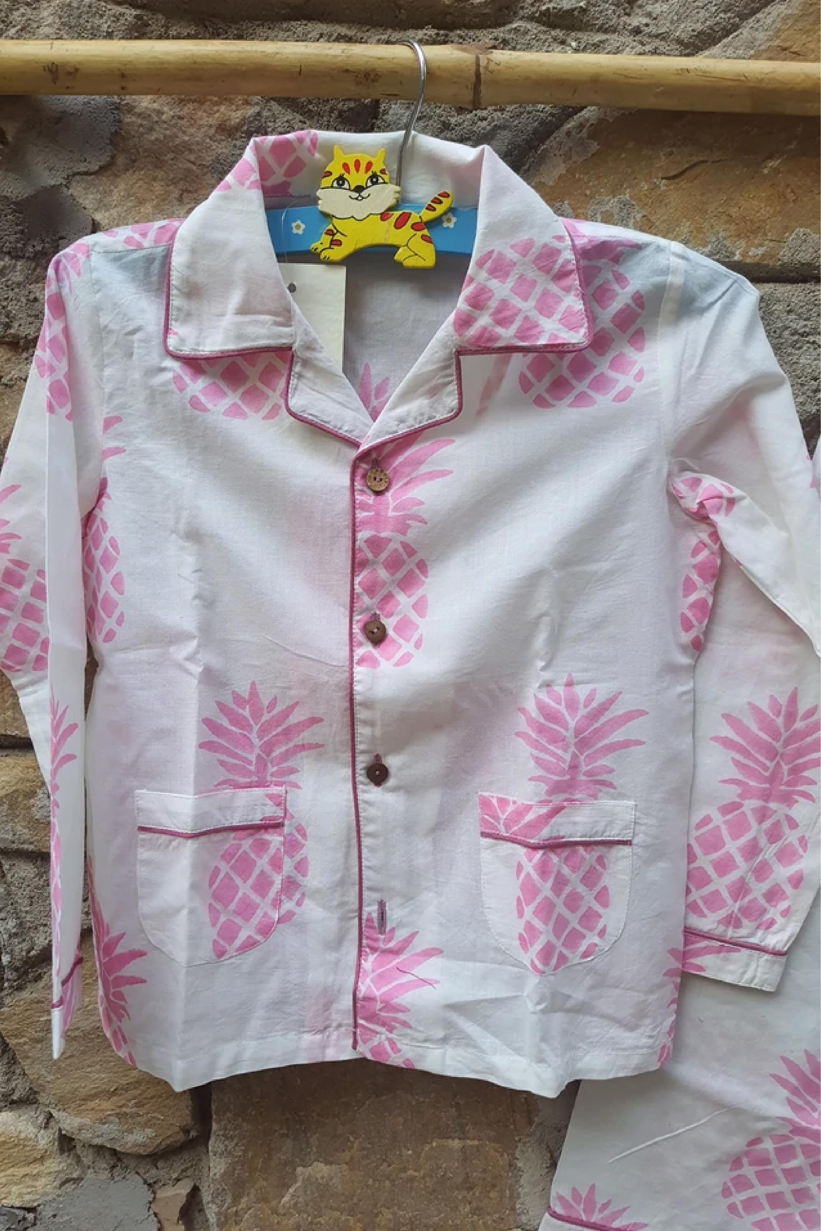 Pink Pineapple - Night Suit