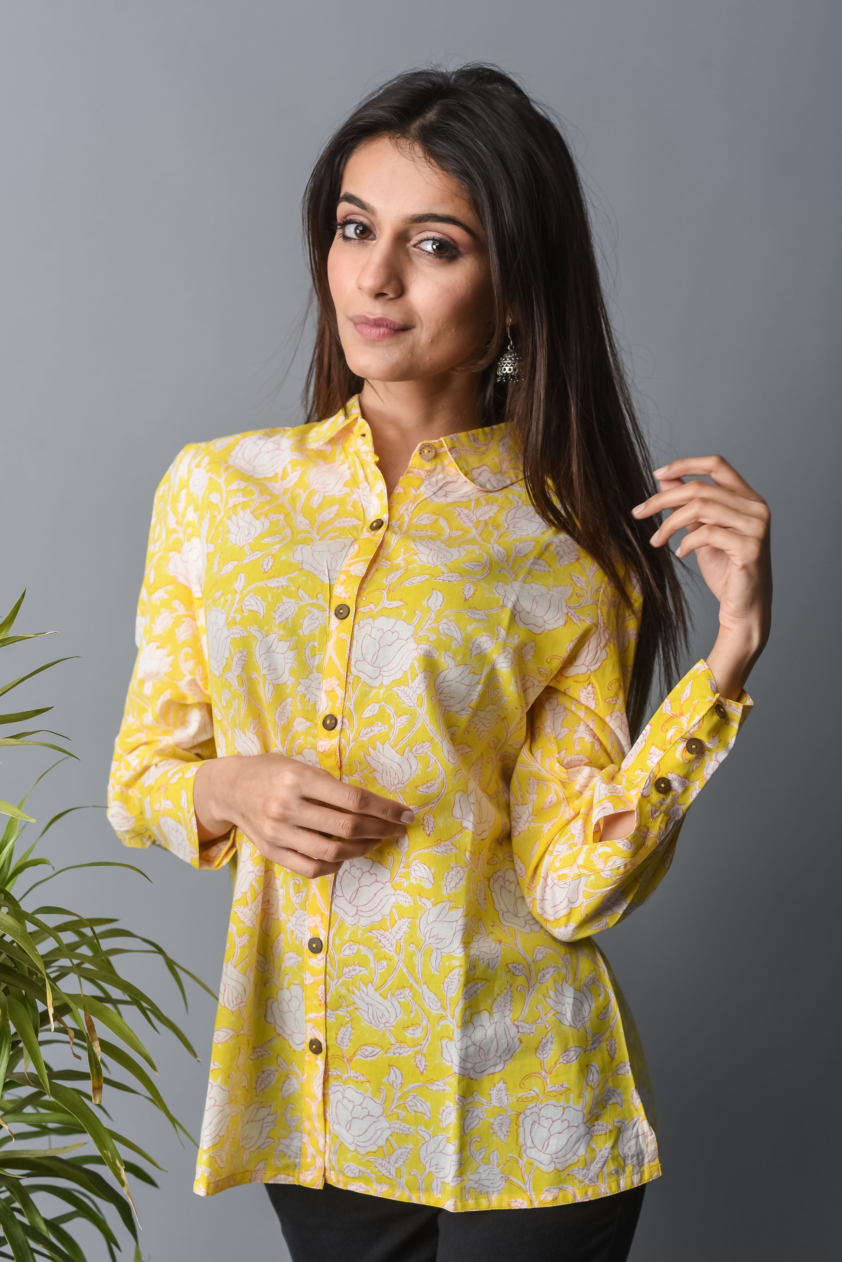 Women Nargis Button Down Shirt