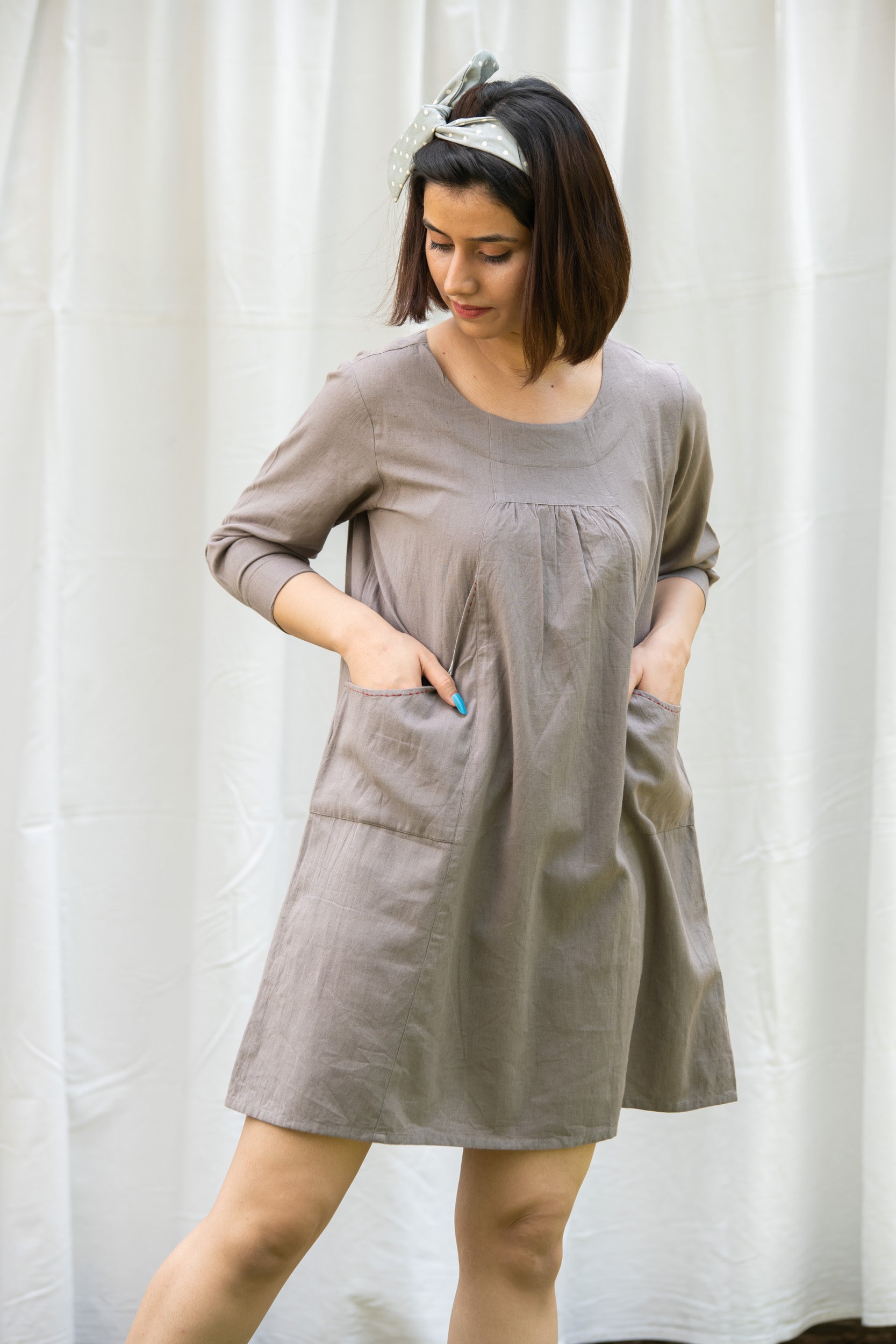 Natural Short Dress