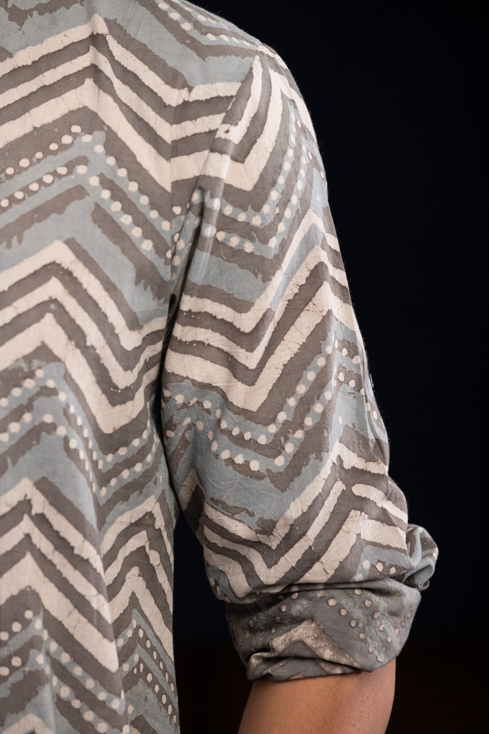 Indigo Brown Short Kurta