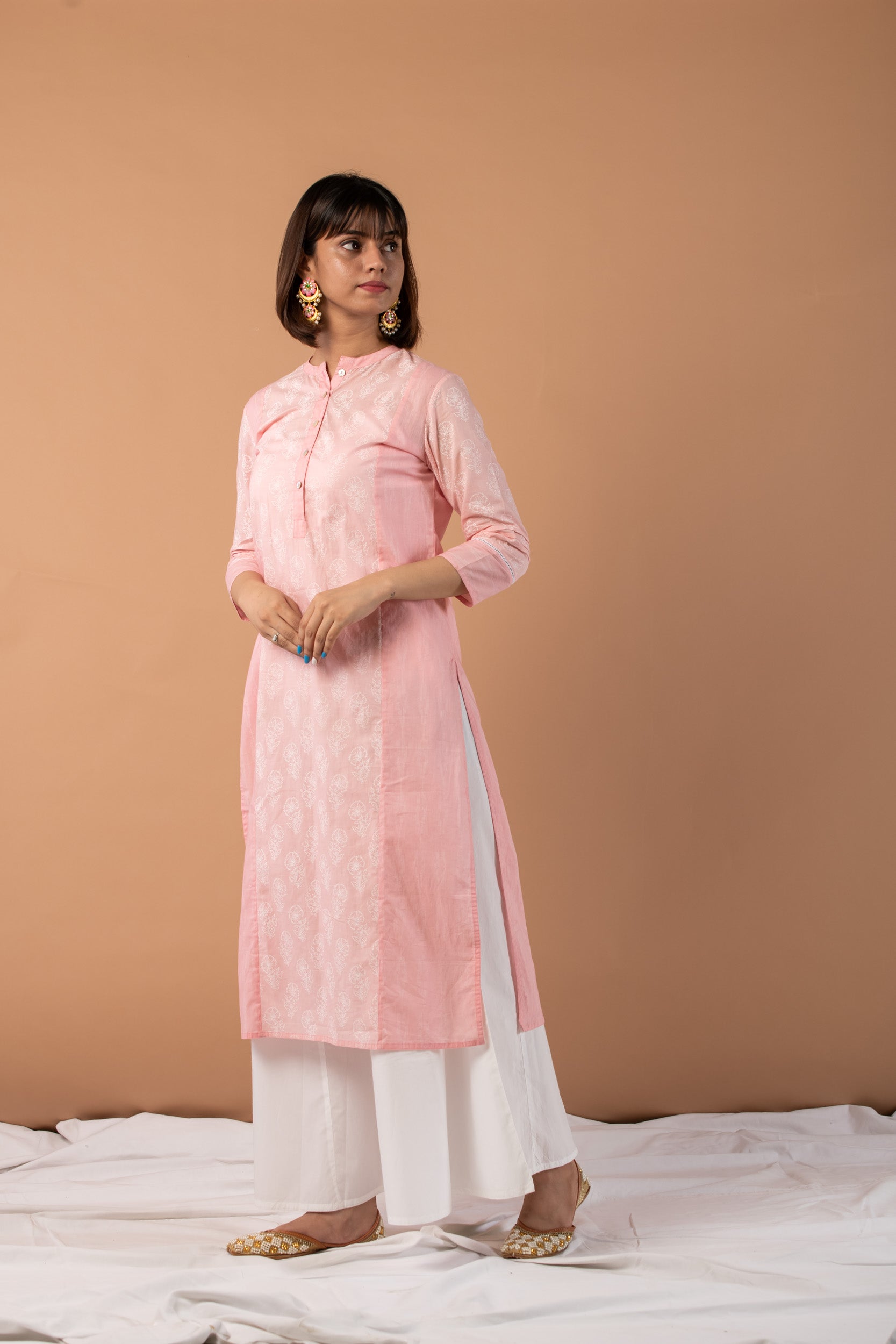 Kurta Set Women Set of 2 Gulabi