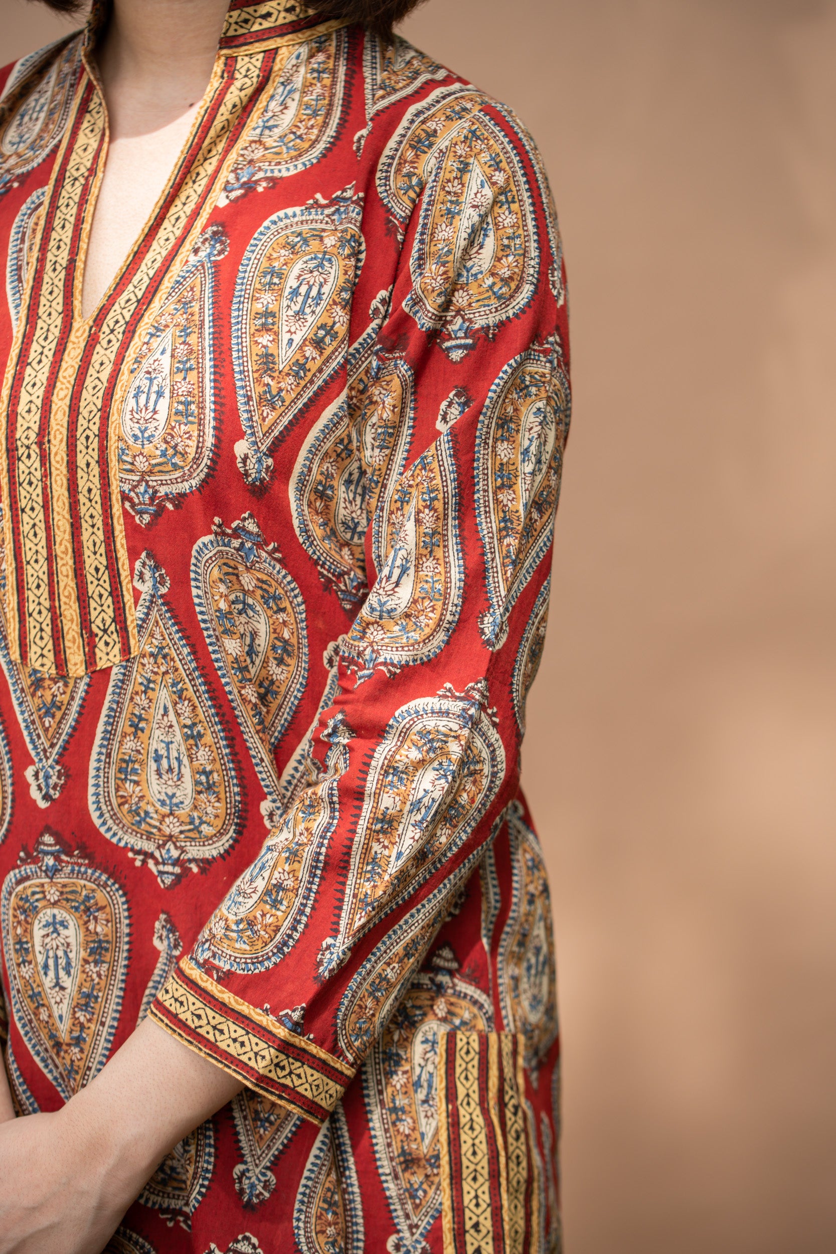 Women Bagru Short Kurti