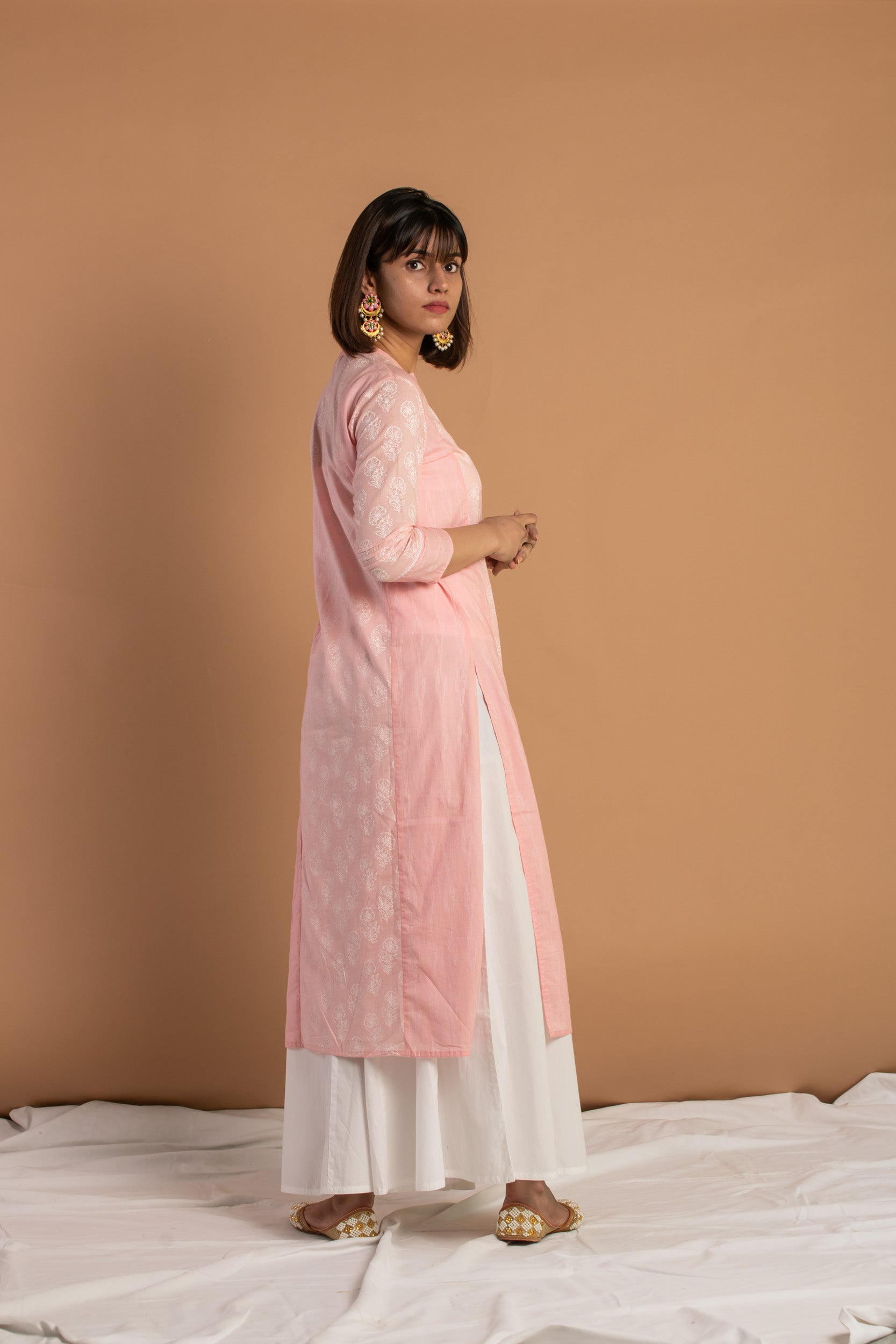 Kurta Set Women Set of 2 Gulabi