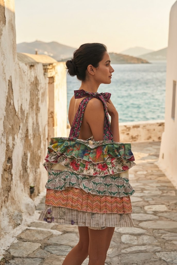 Multi Frill Tote Bag