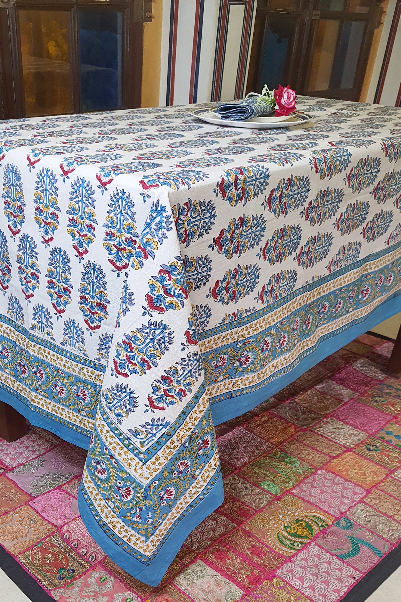 Cobalt Blue Table Cover