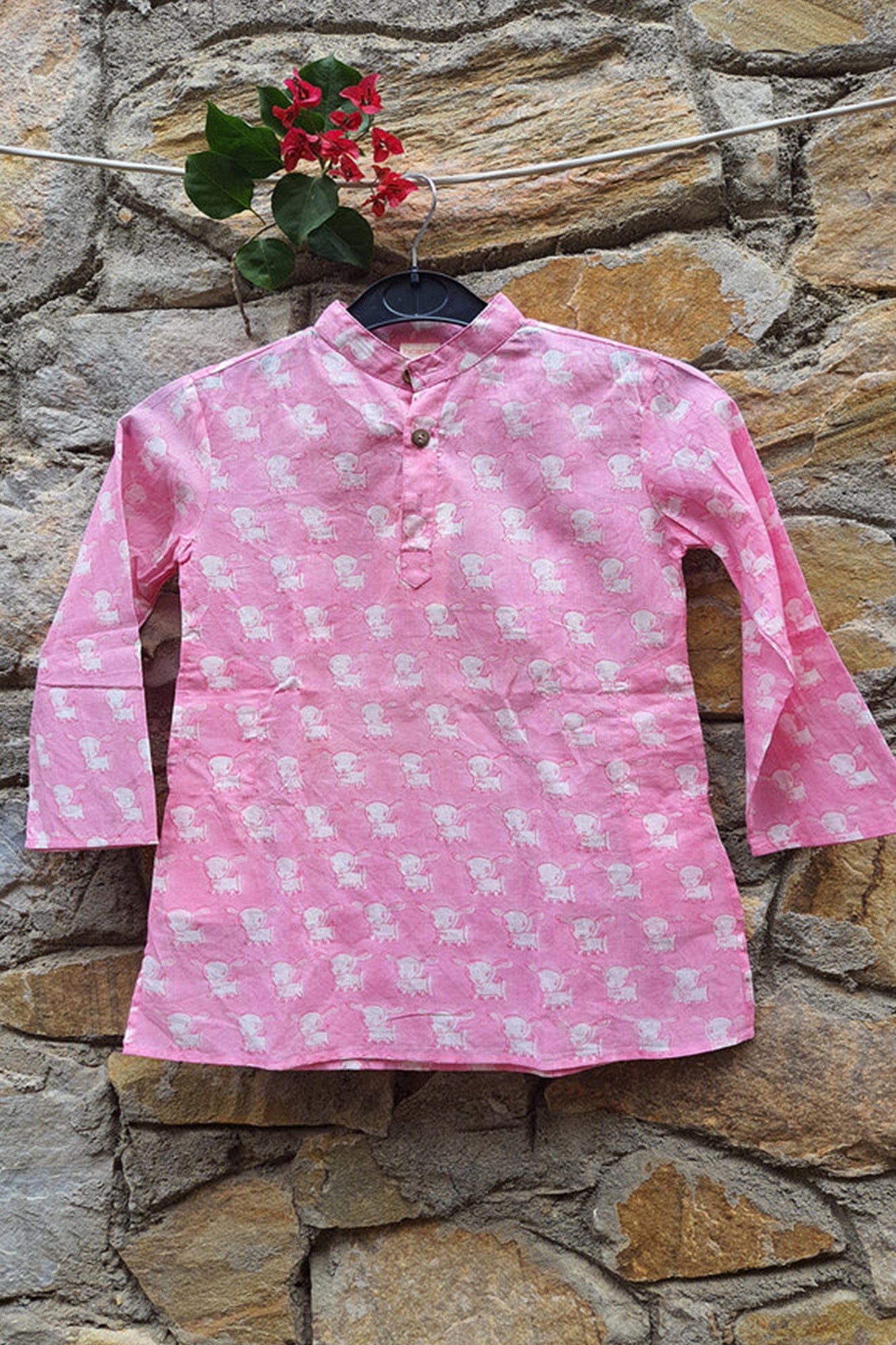 Pink Bunny Boy Kurta