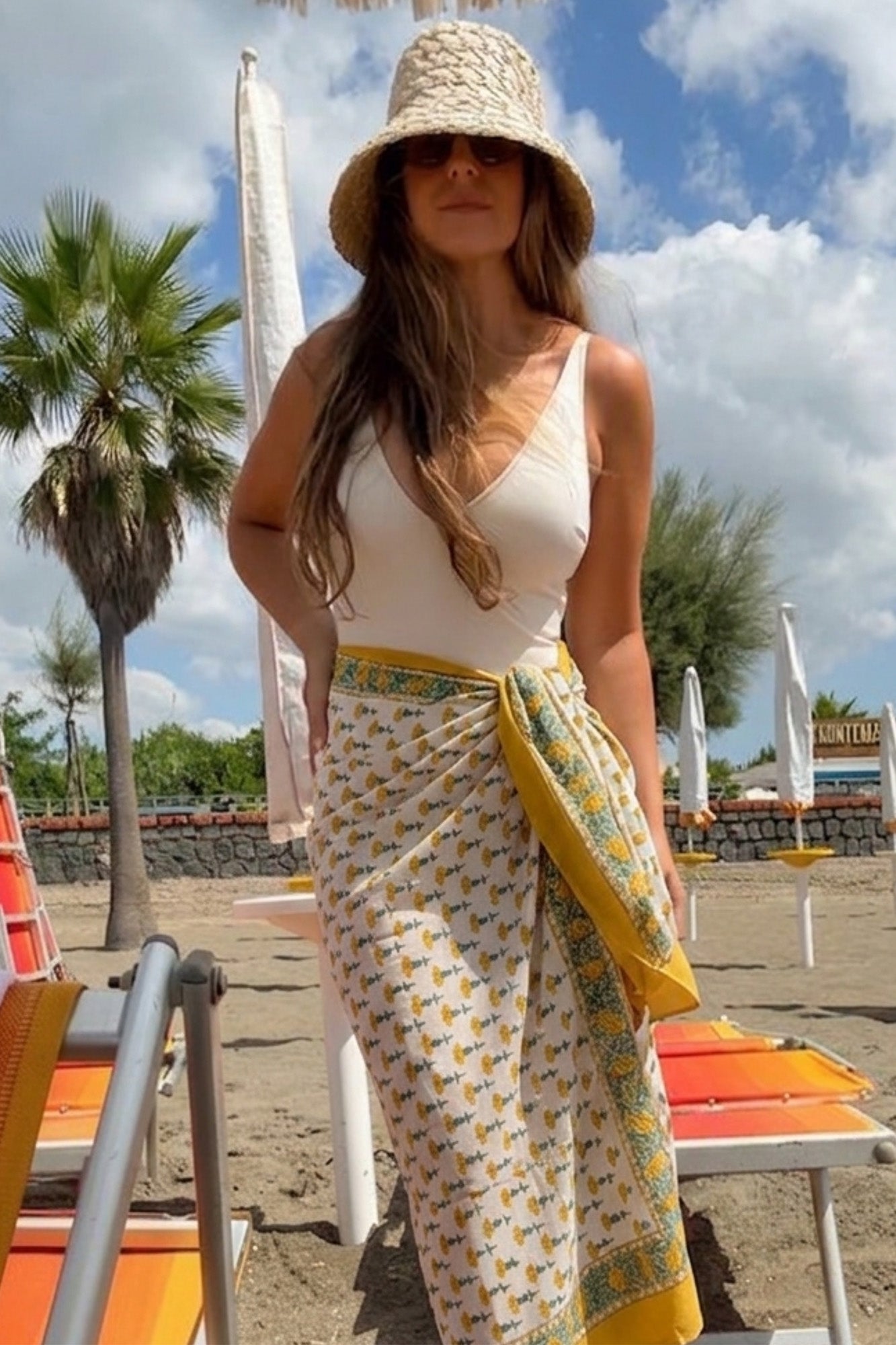 Yellow Marigold Sarong