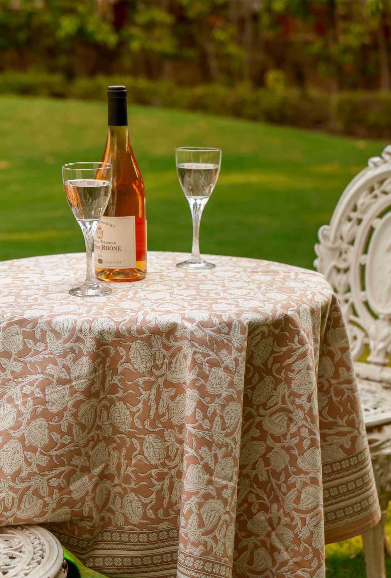Table Cover Round Marigold Baize