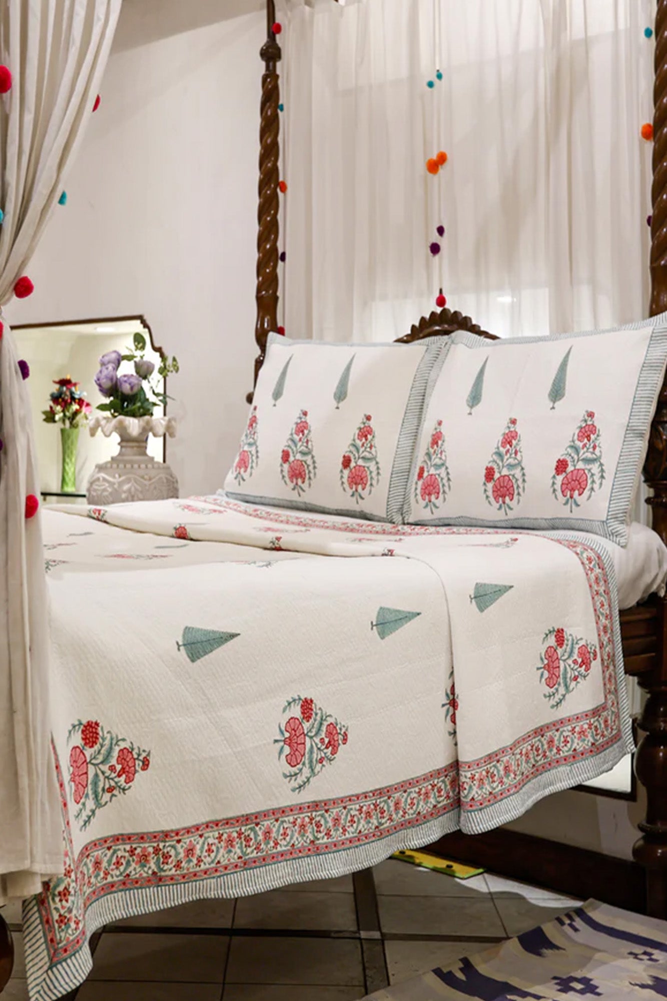 Cherry Blossom Bed Cover
