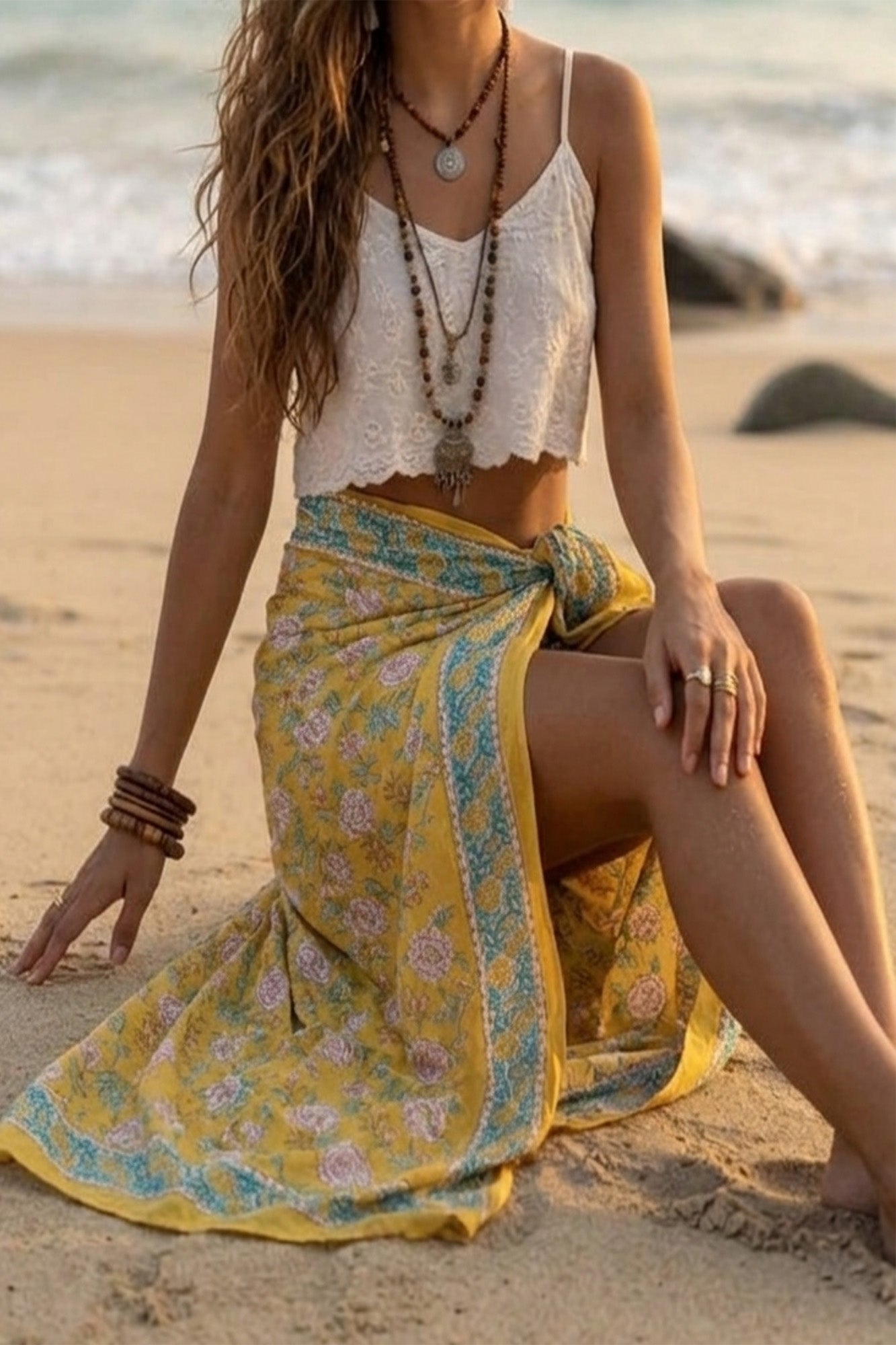Sunshine Roses Sarong