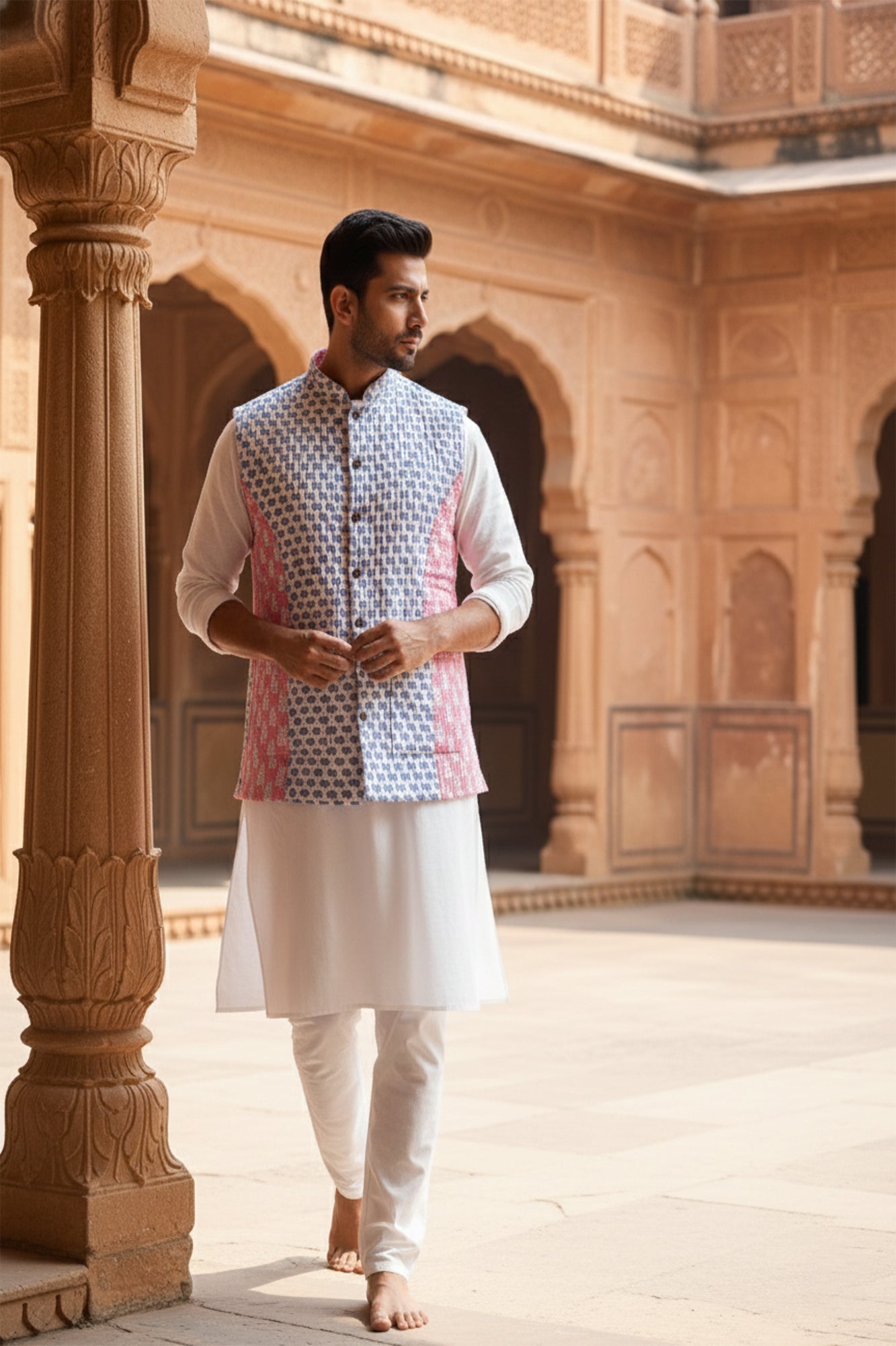 Pink Pineapple Quilted Jacket