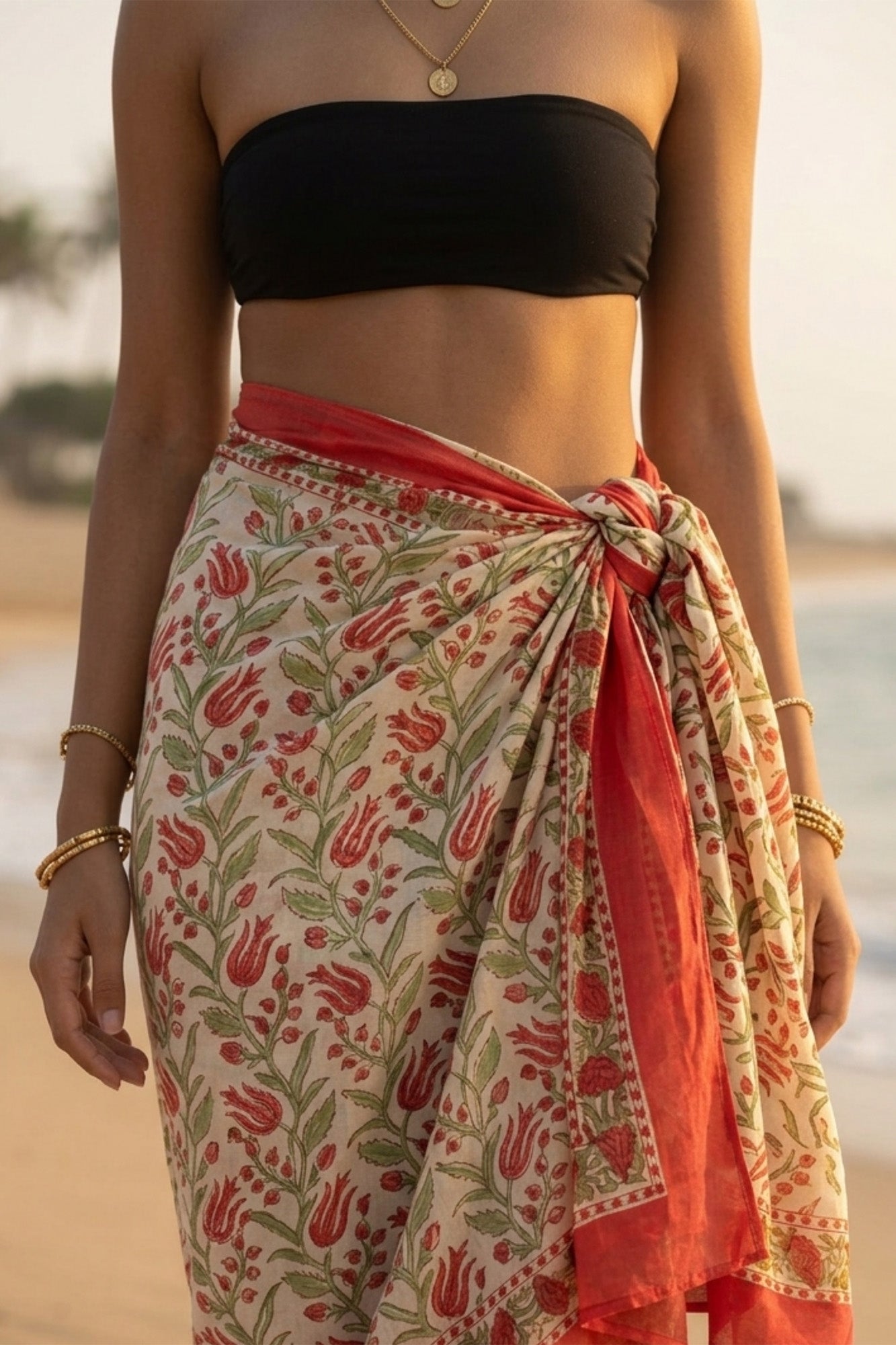 Red Tulip Sarong
