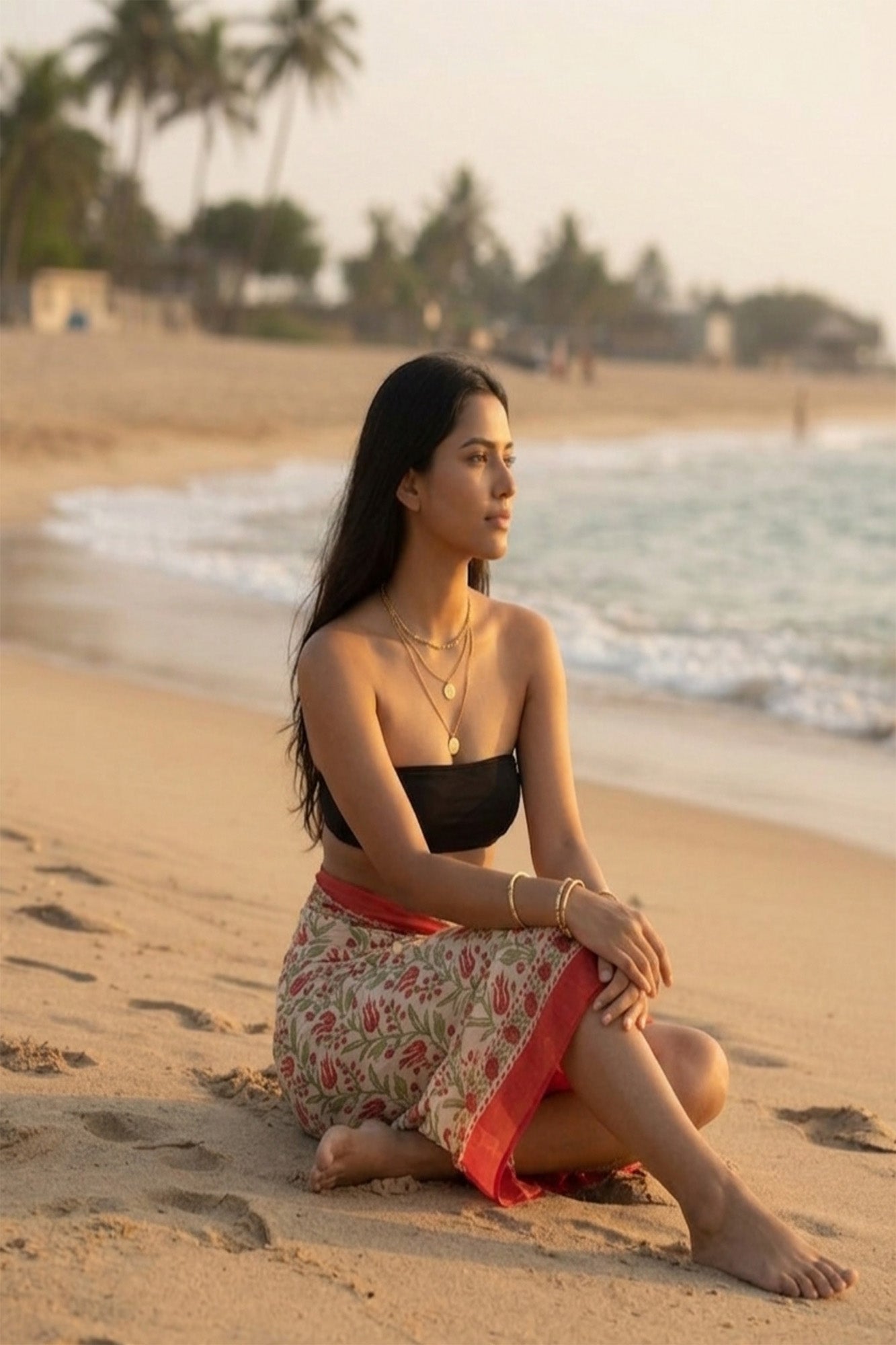 Red Tulip Sarong