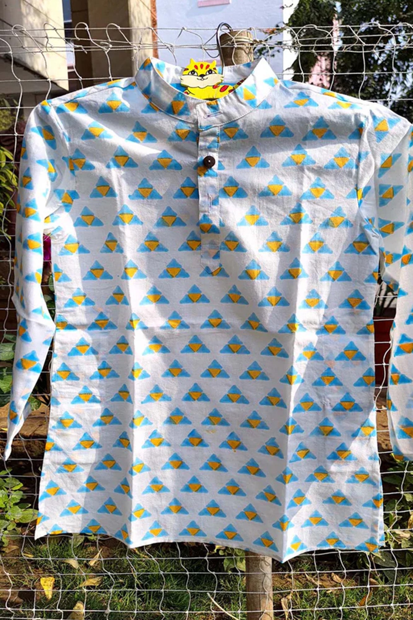 Kurta Boy Triangle Blue