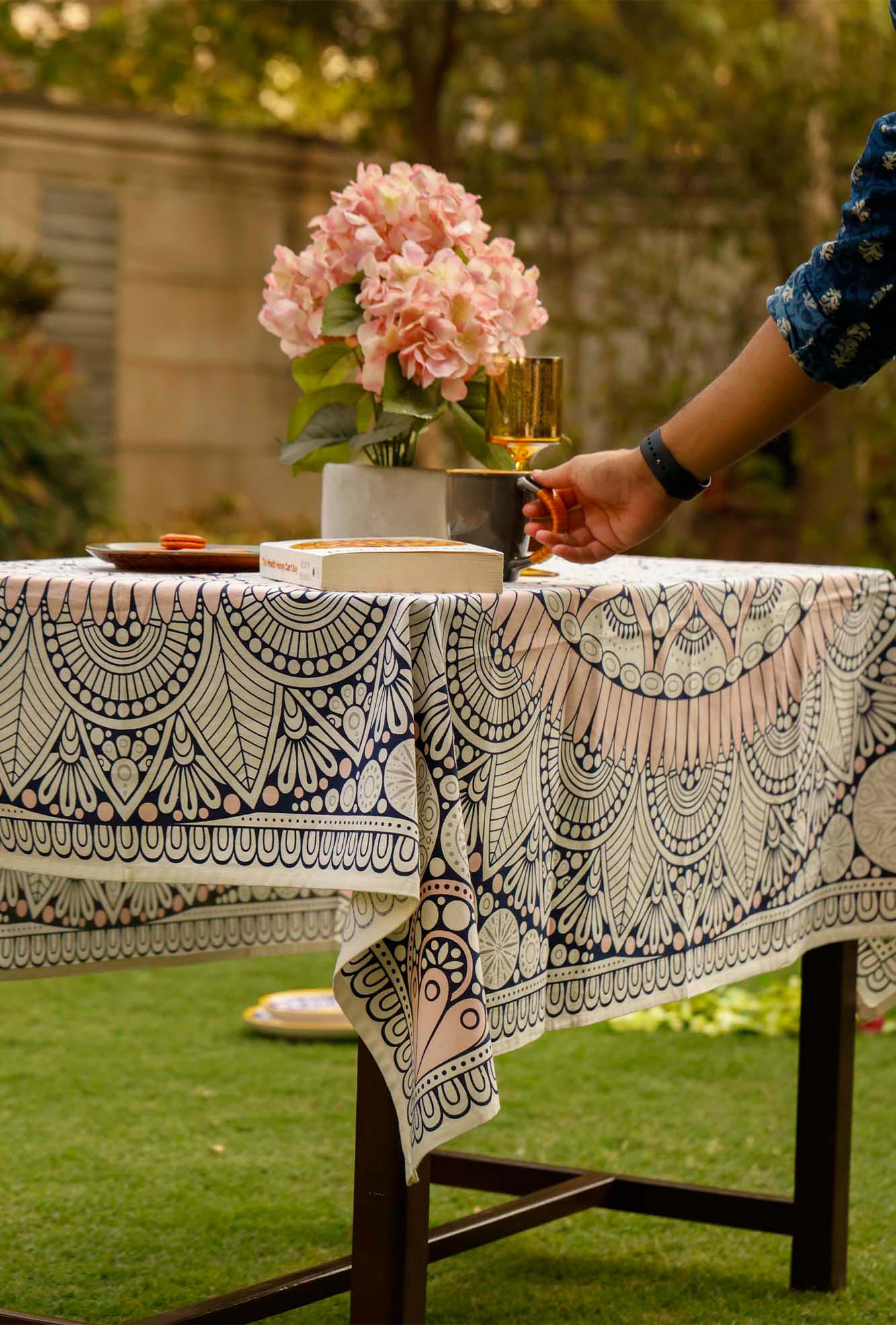 Table Cover Pink Mandala