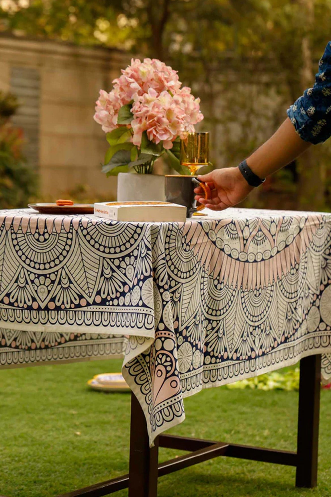 Table Cover Pink Mandala