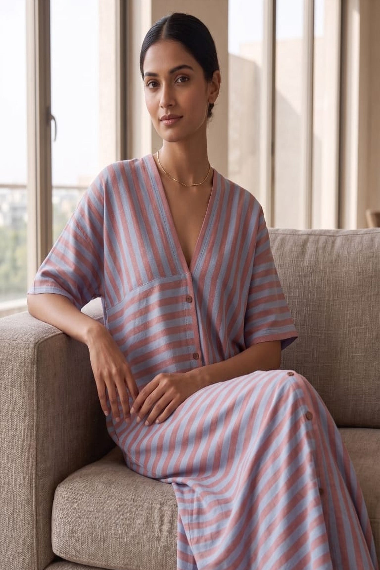 Magic Stripes Kaftaan Dress