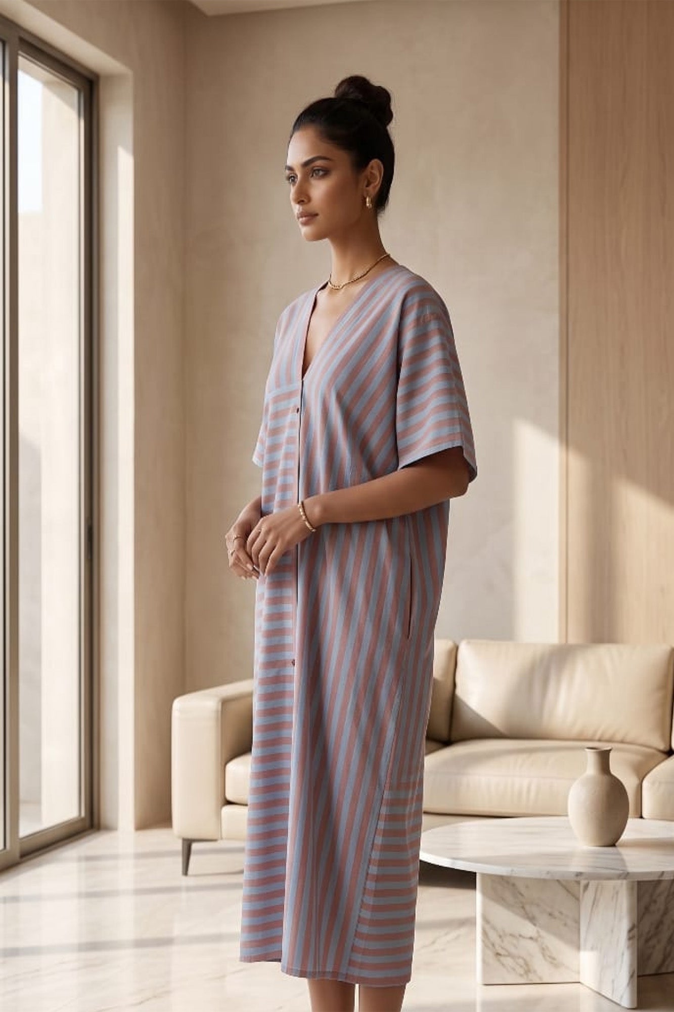 Magic Stripes Kaftaan Dress