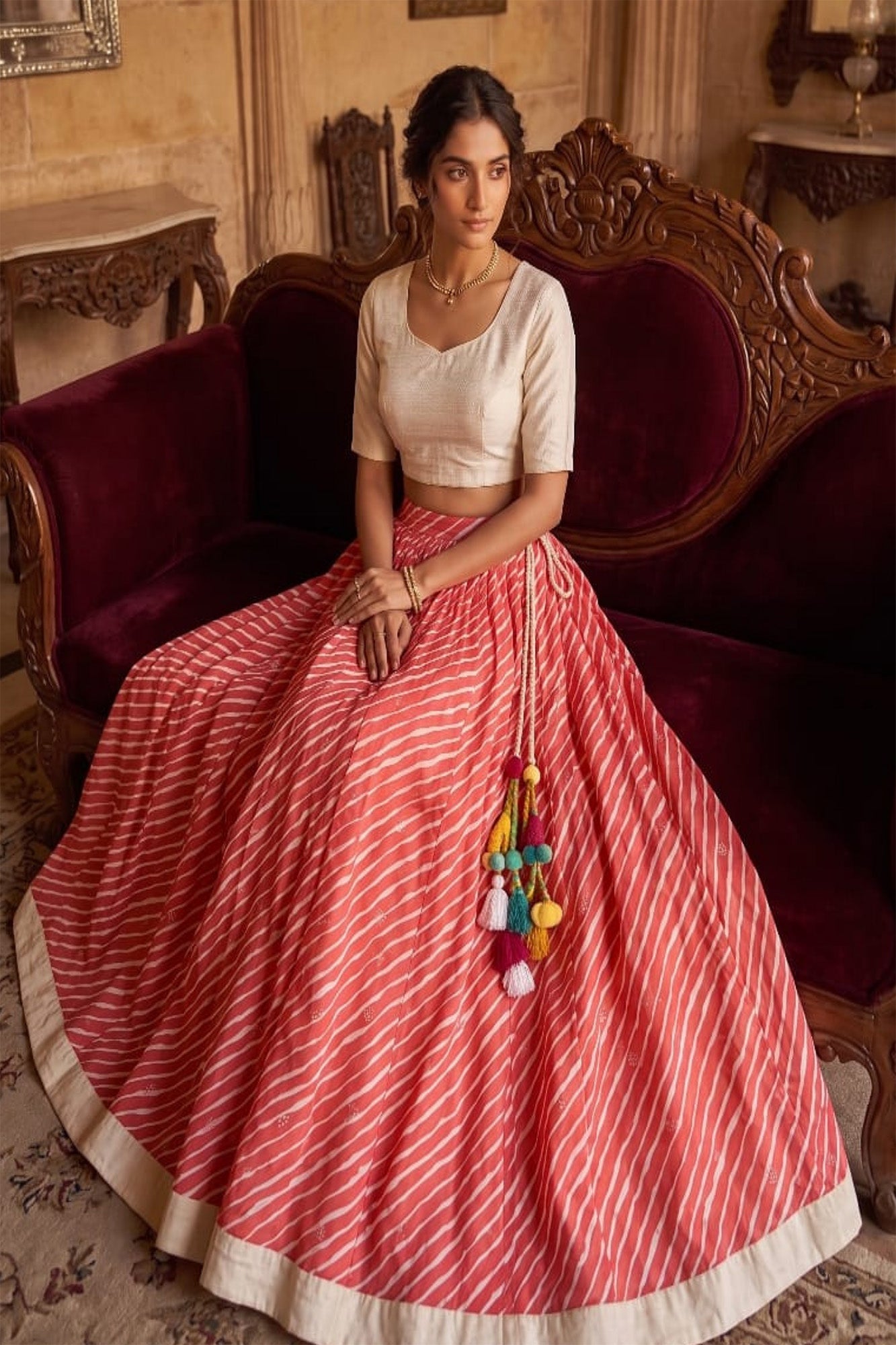Leheriya Pink Skirt