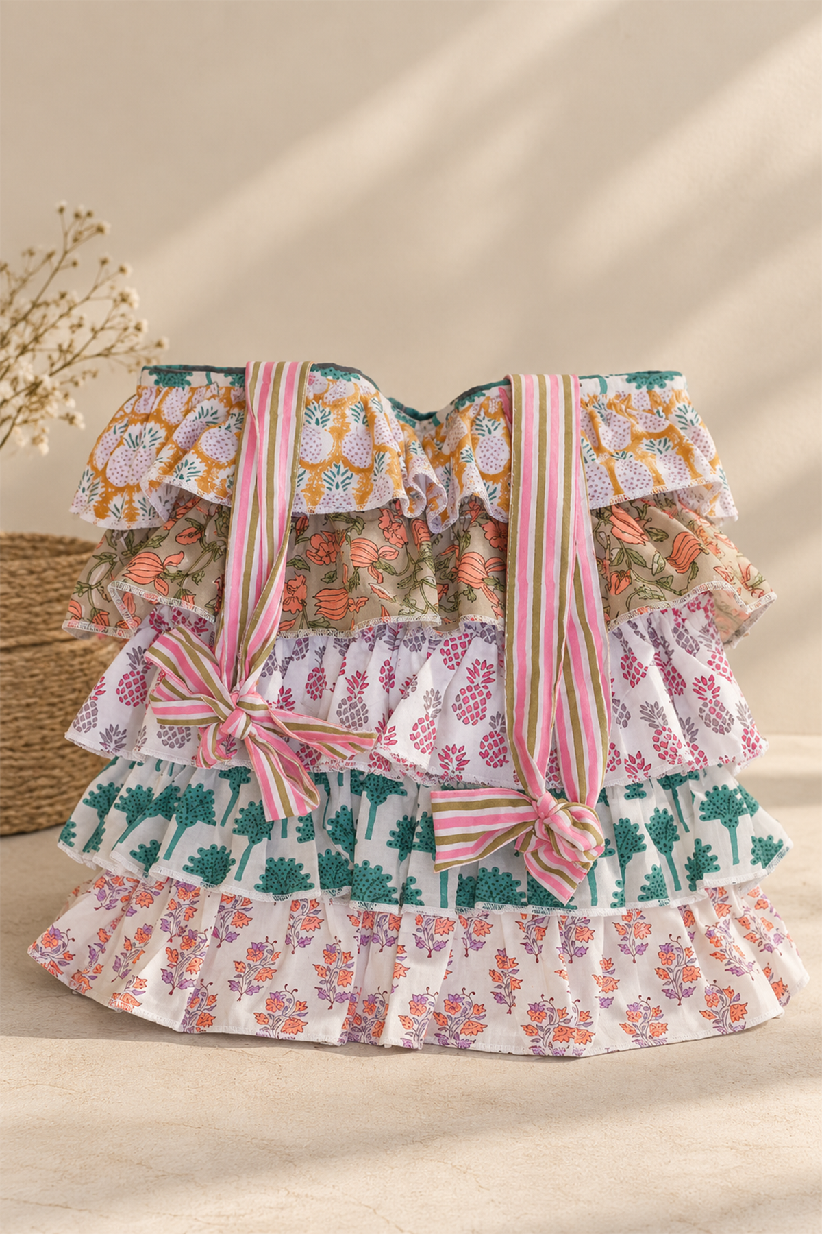Multi Frill Tote Bag