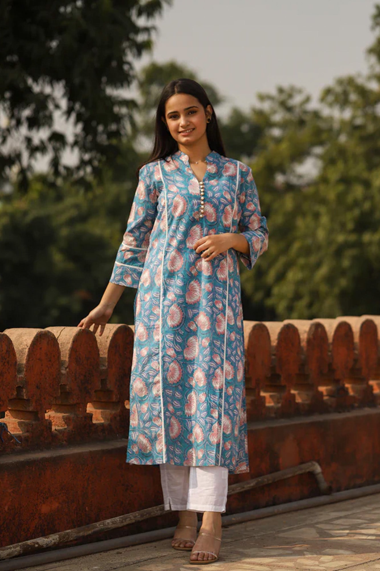 Kurta Long Women Neela Lotus