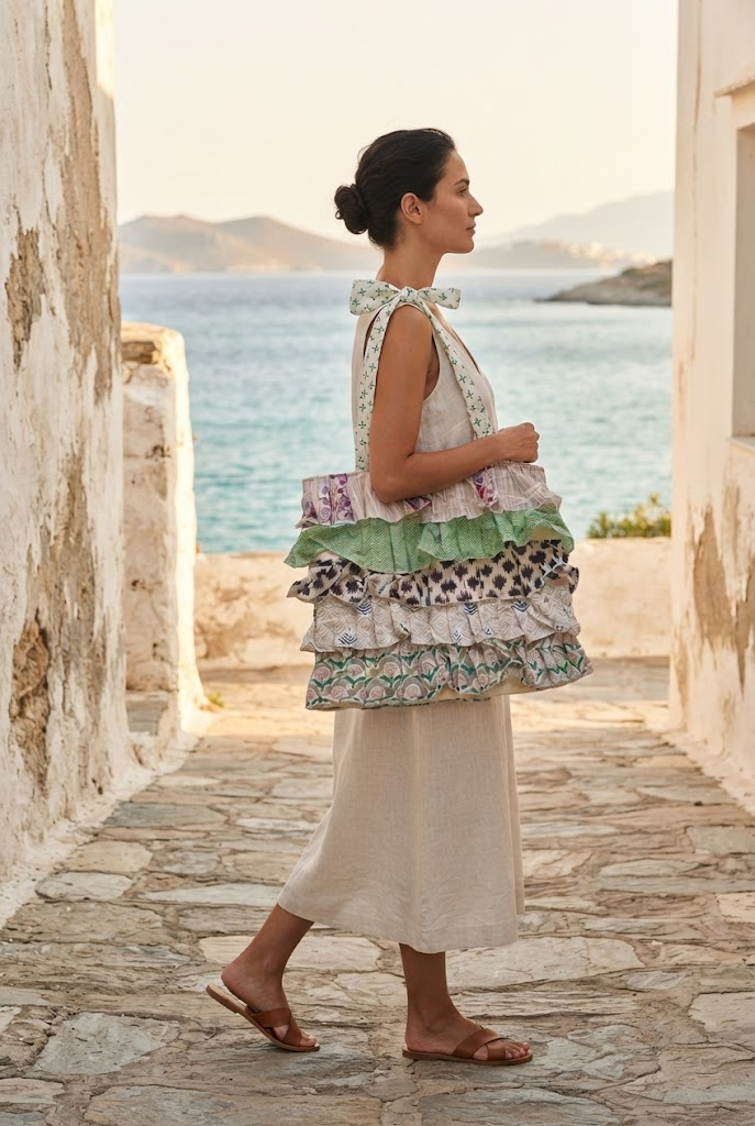 Multi Frill Tote Bag