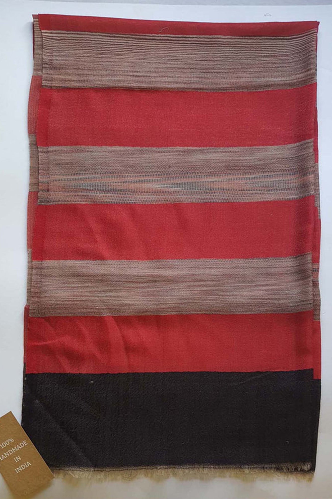 Pashmina Red Striped