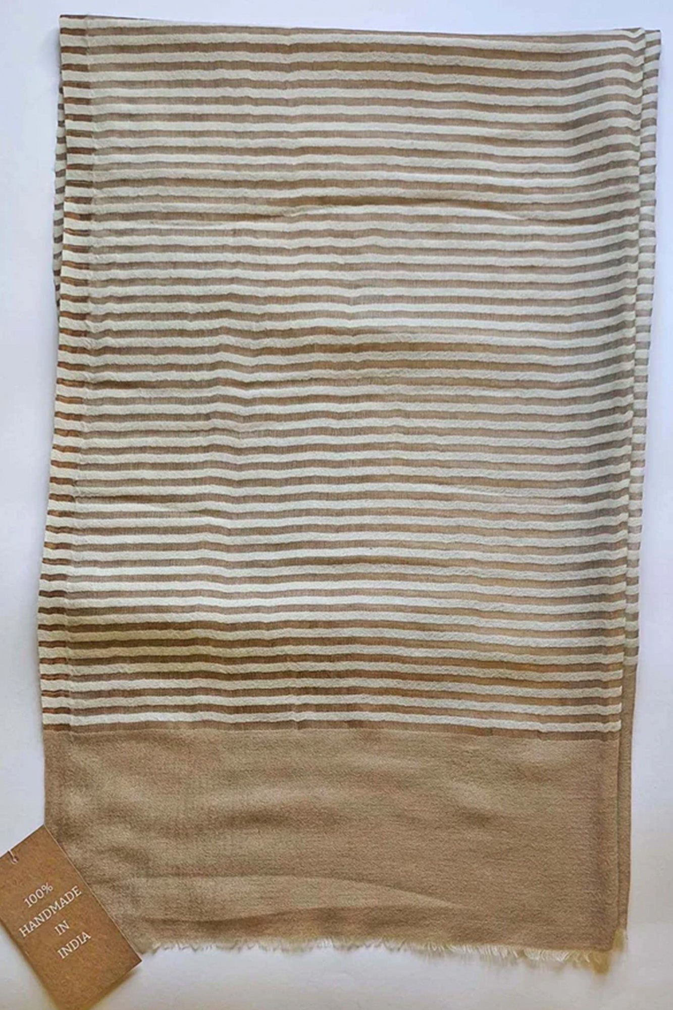Pashmina Striped Gold Zari