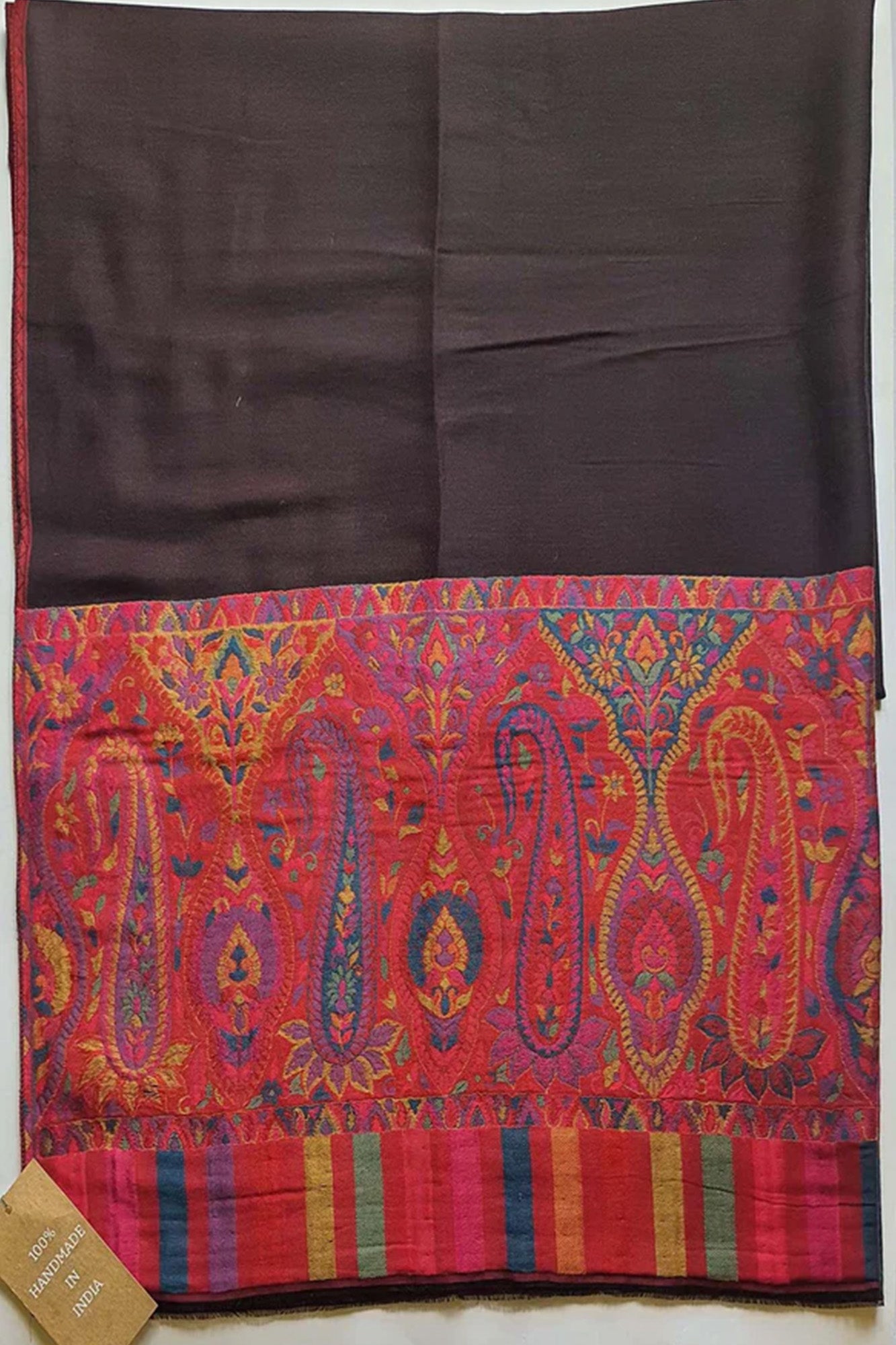 Pashmina Reversible Red Paisley