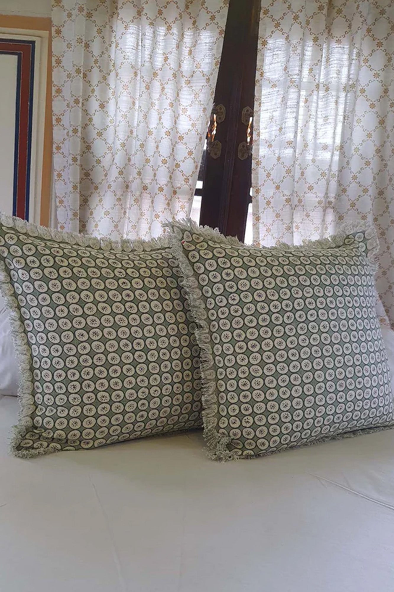 Cushion Cover Circle Green