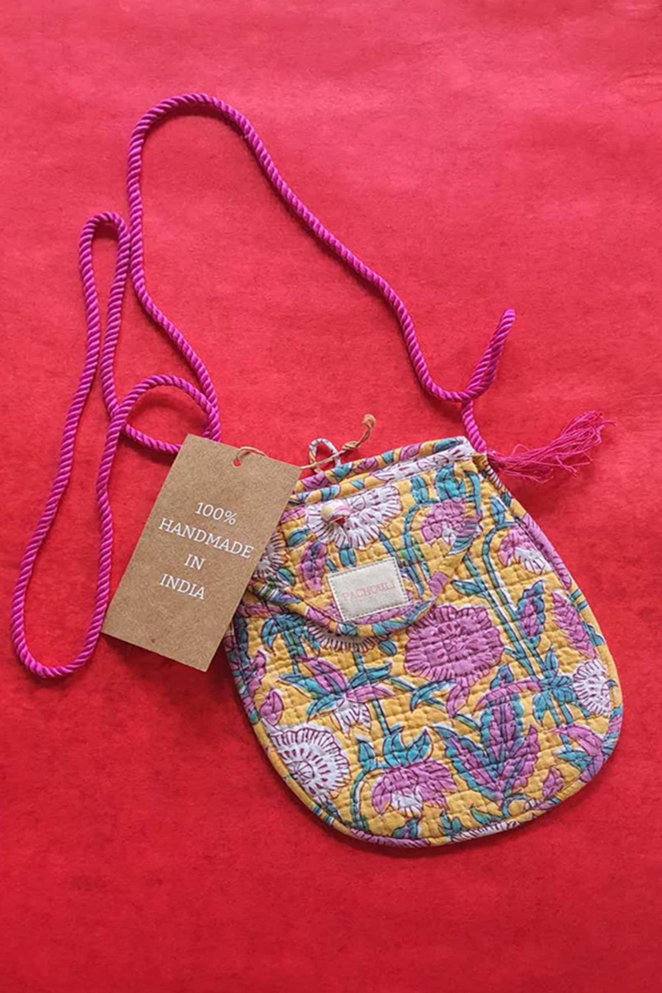 Bag Balloon Yellow Floral