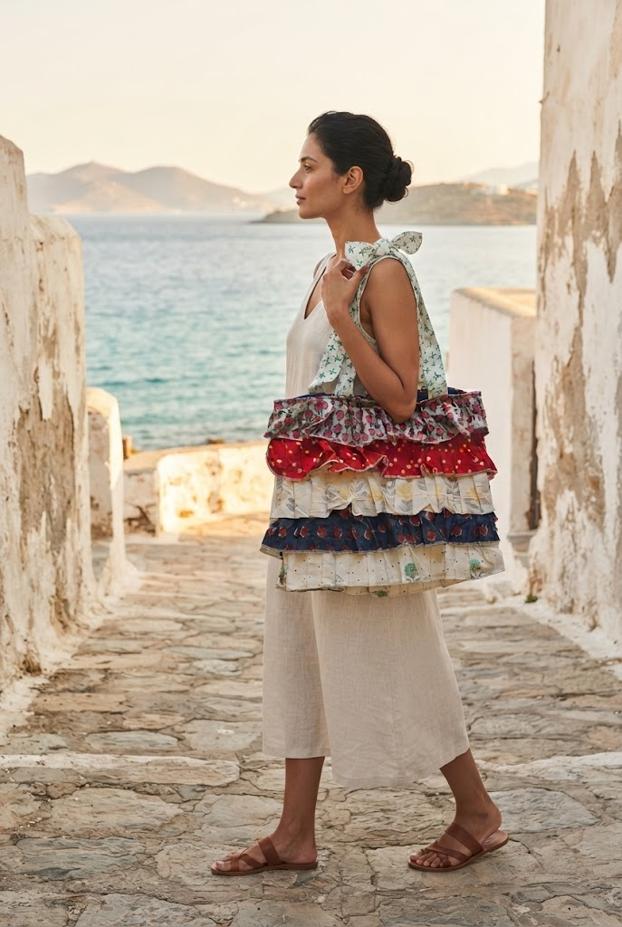Multi Frill Tote Bag