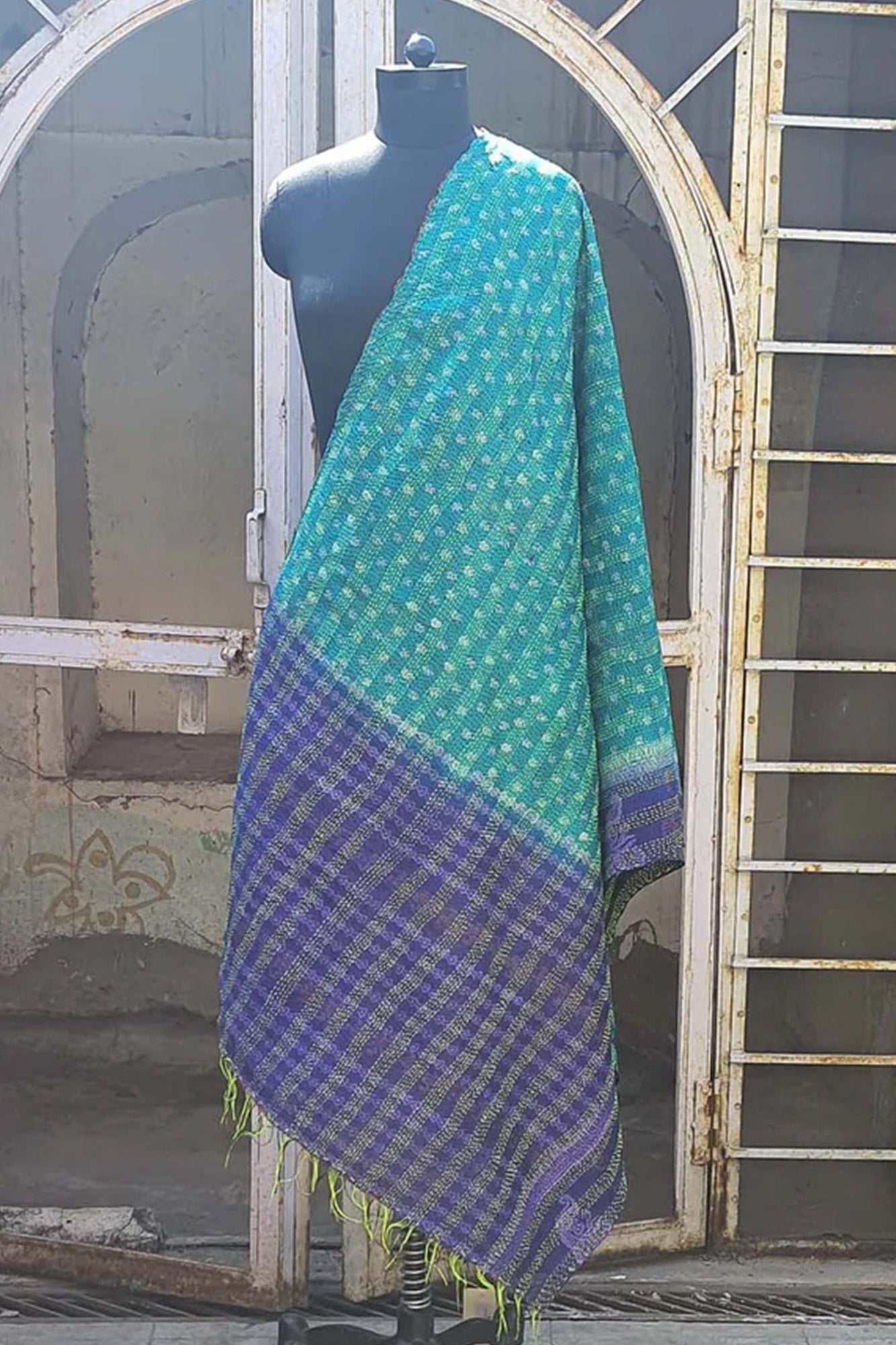 Women Dupatta Katha Silk