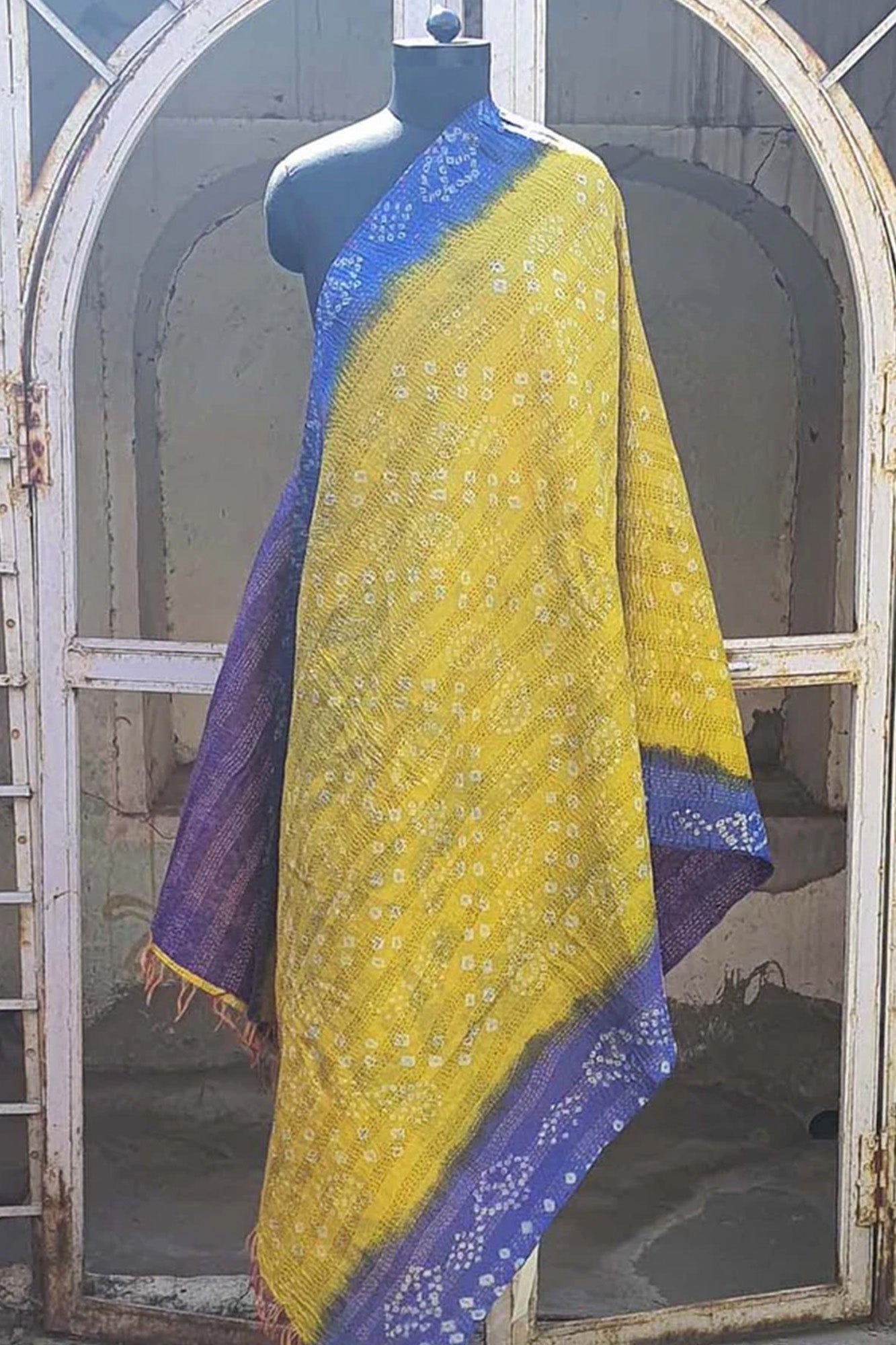 Women Dupatta Katha Silk