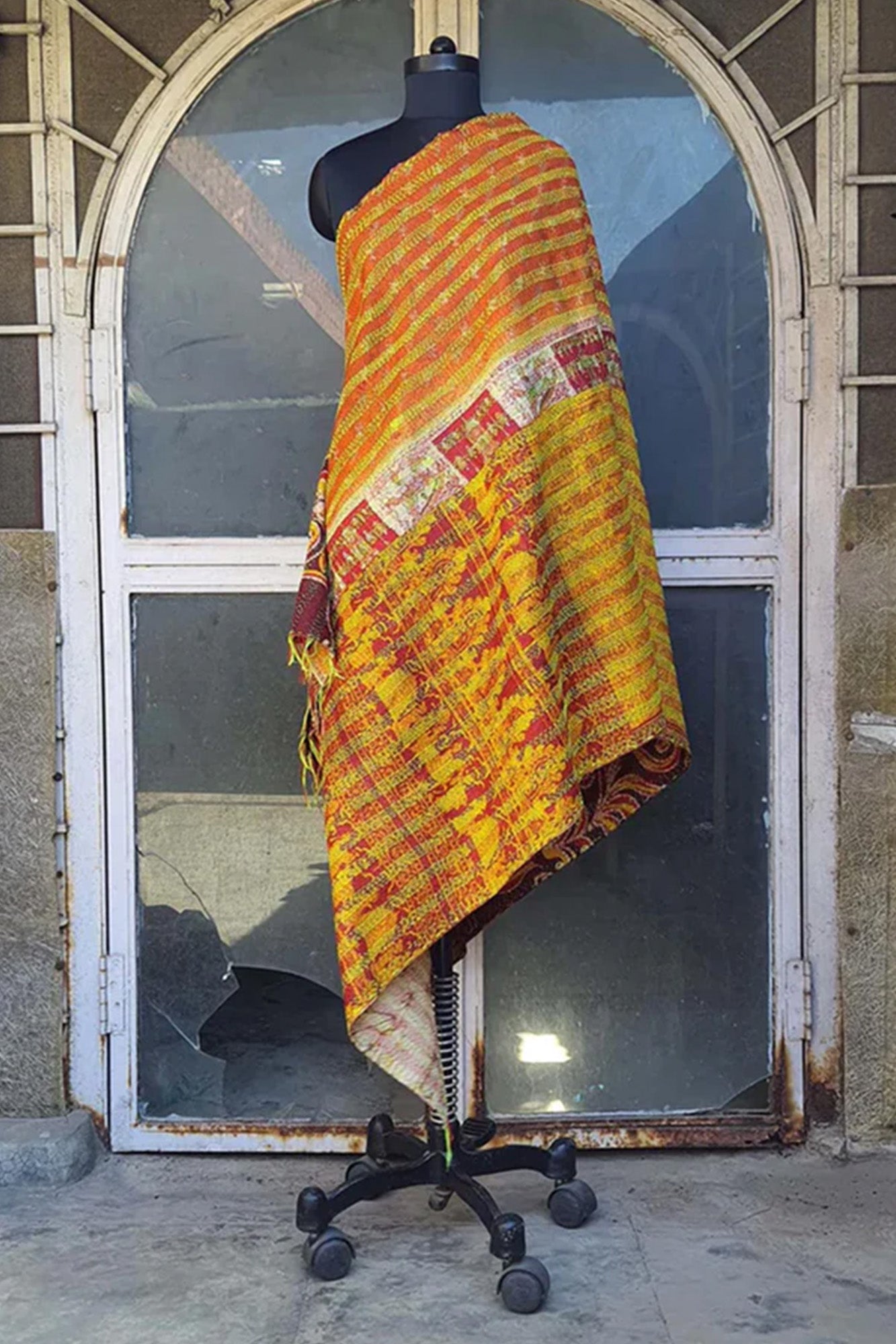 Women Dupatta Katha Silk