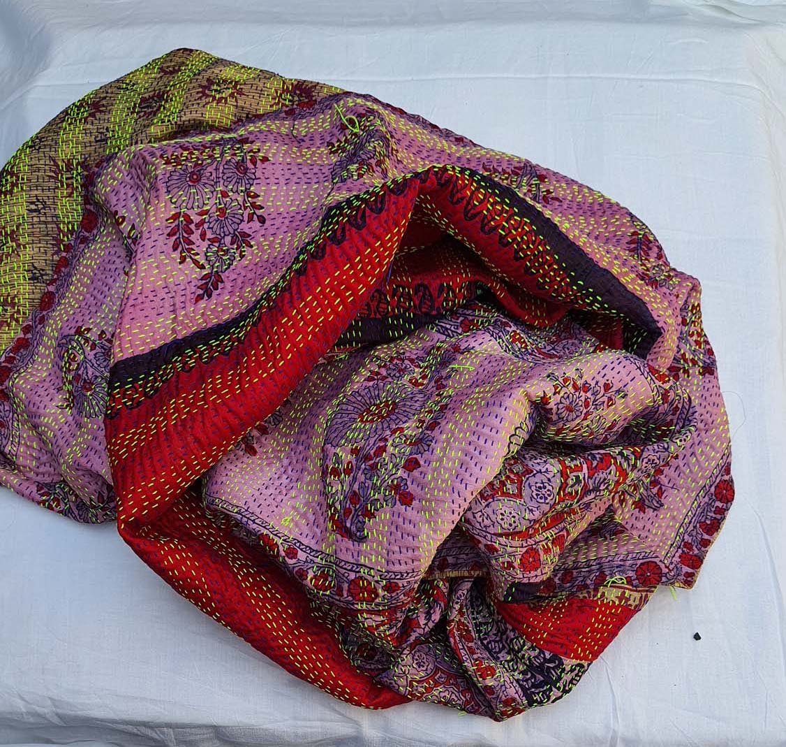 Women Dupatta Katha Silk