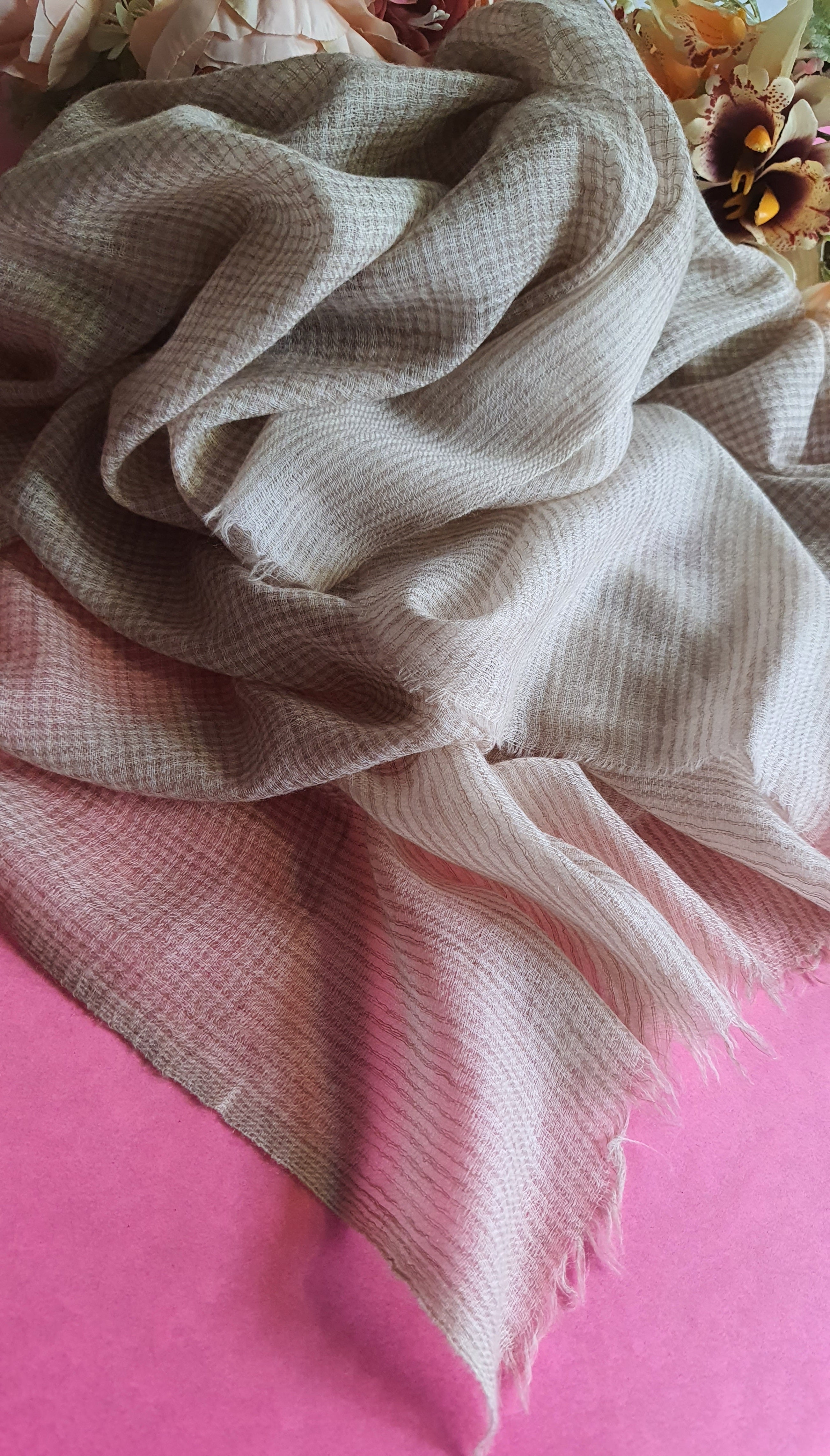 Pashmina Khadi Self Textured