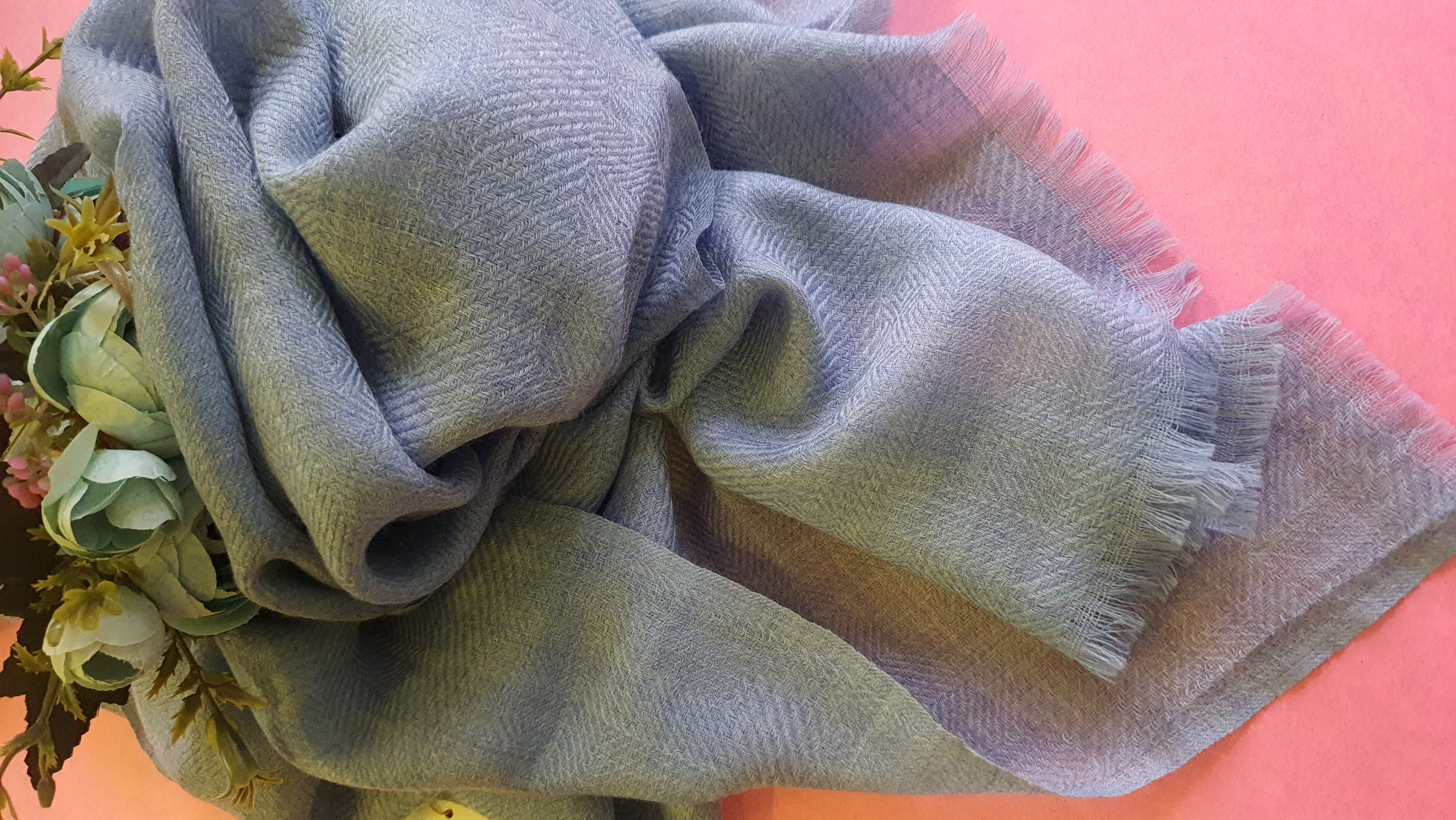 Pashmina Khadi Self Textured