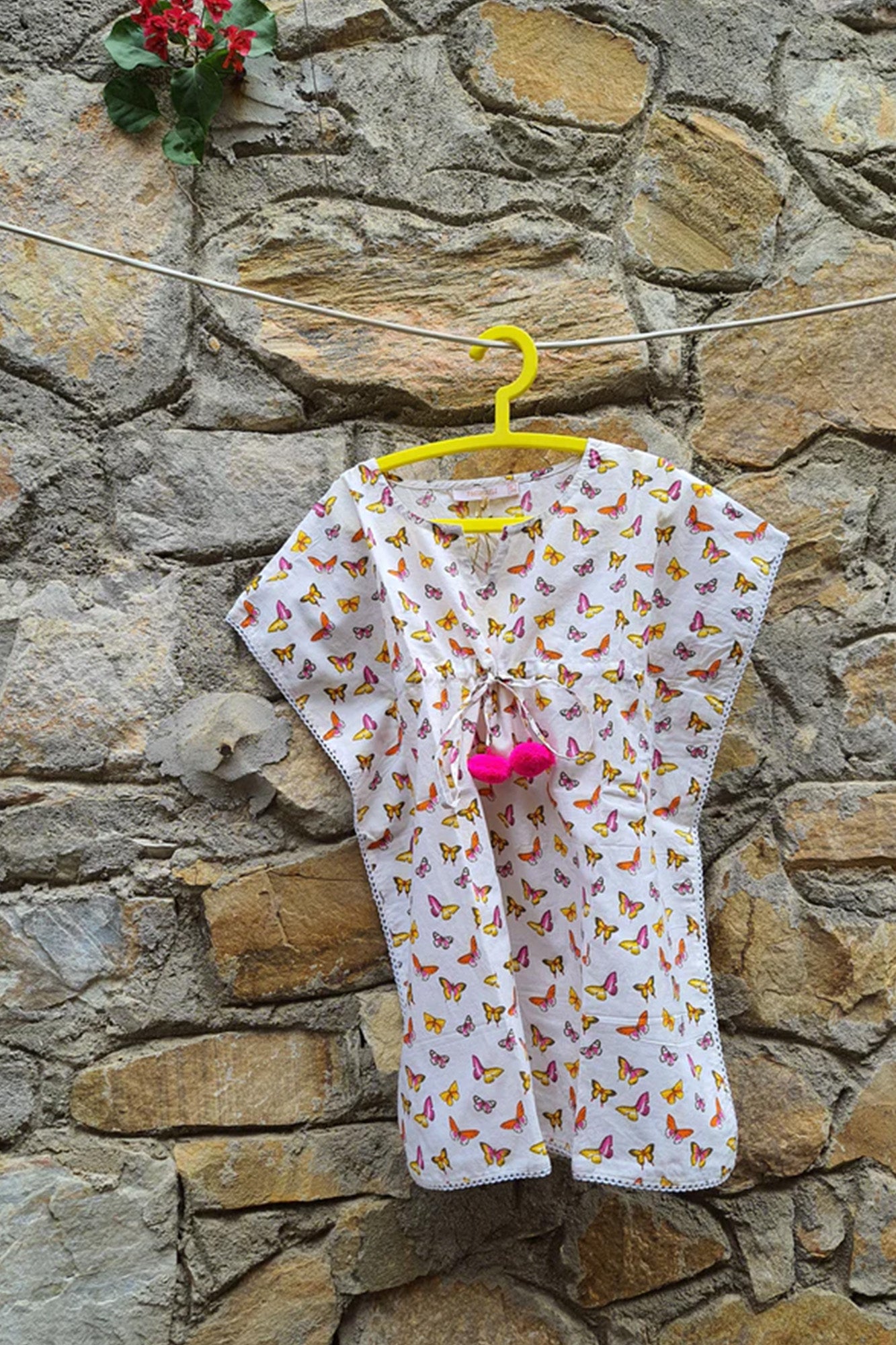 Kaftan Girl Multi Butterfly