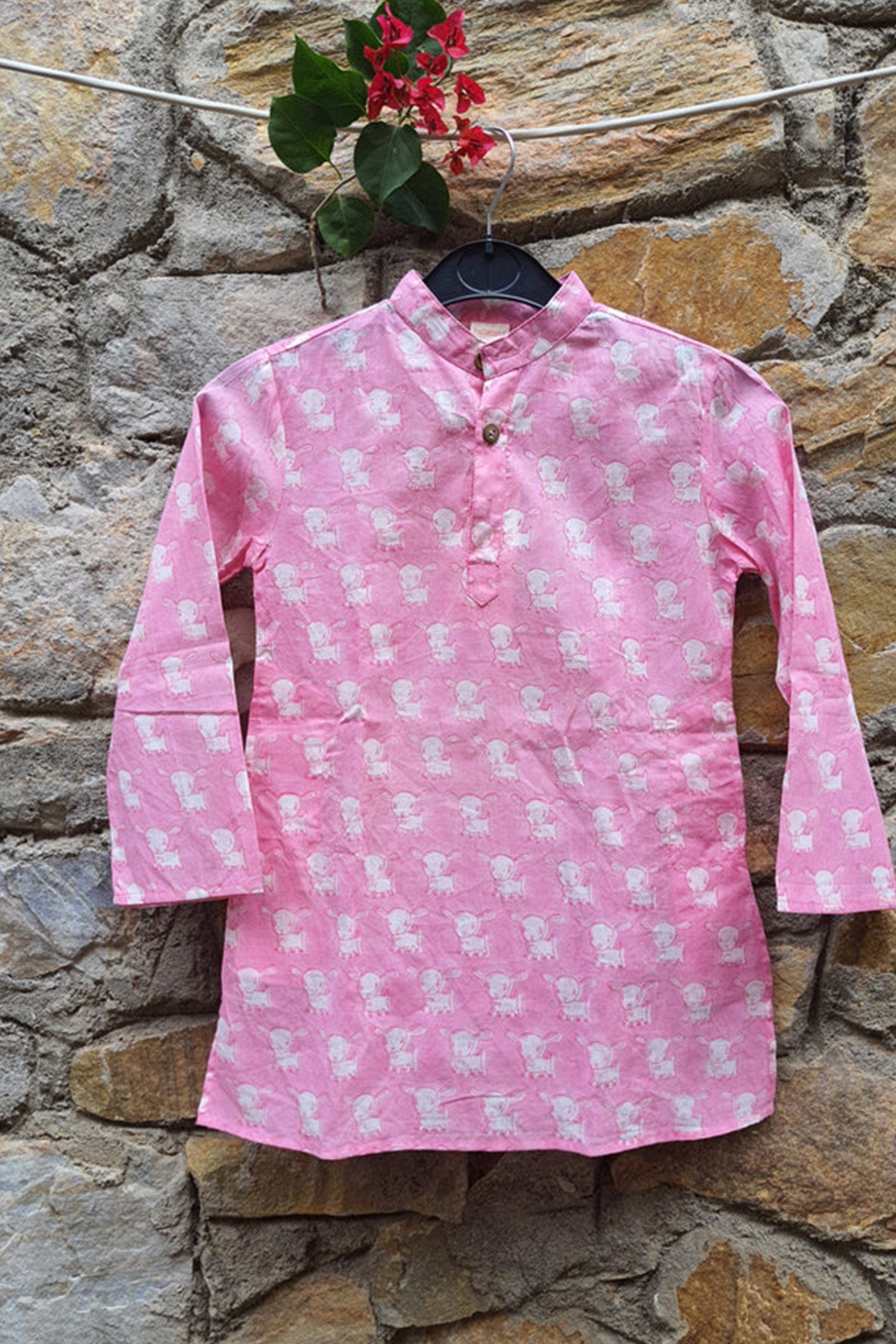 Pink Bunny Boy Kurta