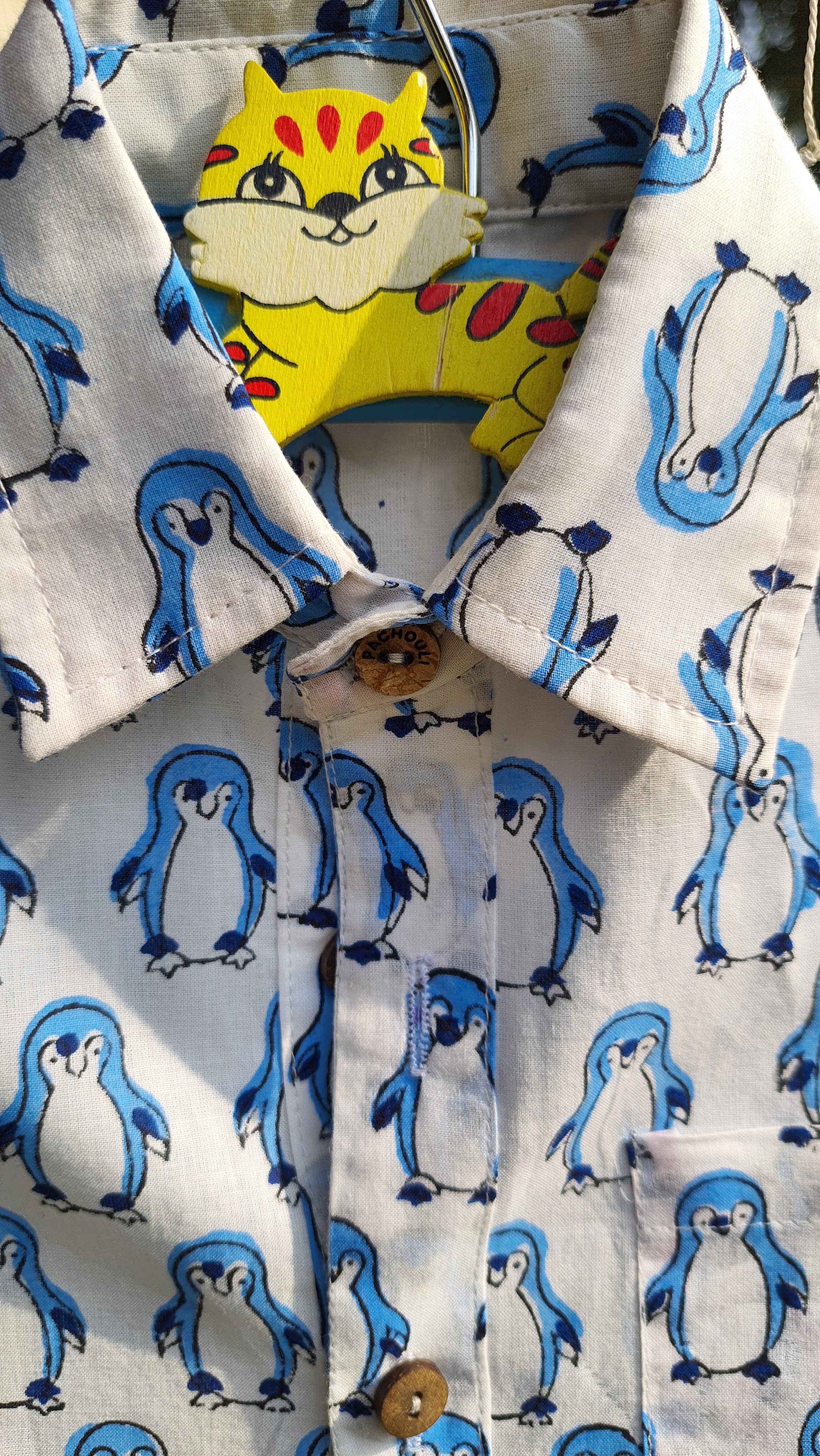 Shirt Boy Penguin Blue