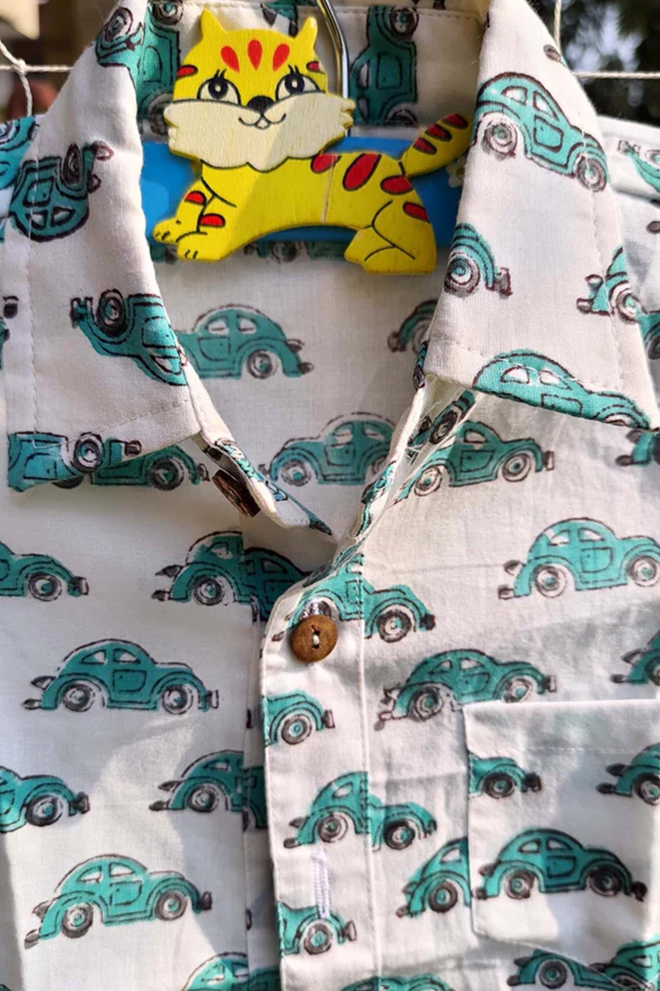 Shirt Boy Cars Green
