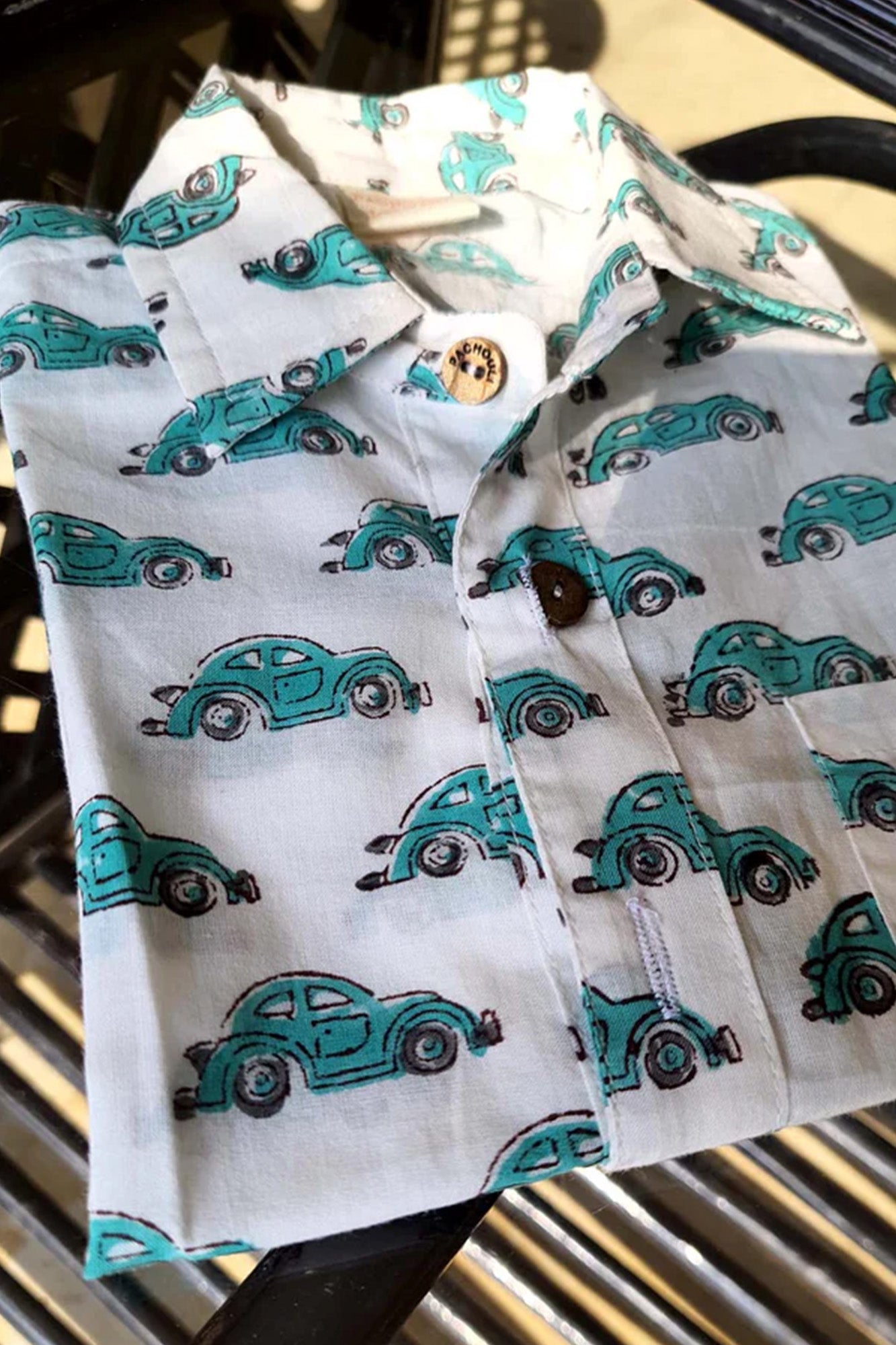 Shirt Boy Cars Green