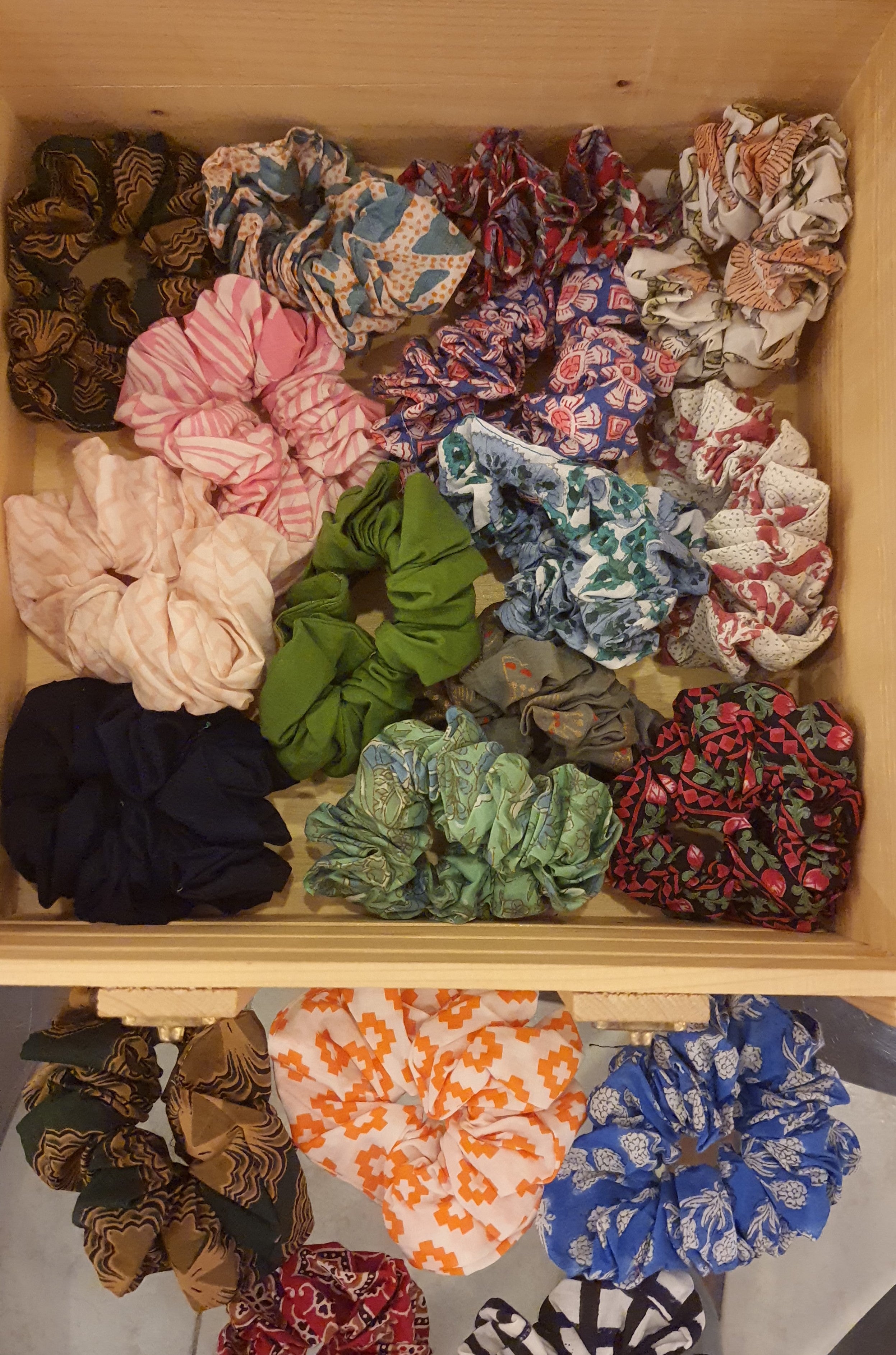 Hair Band Set of 5 Block Printed